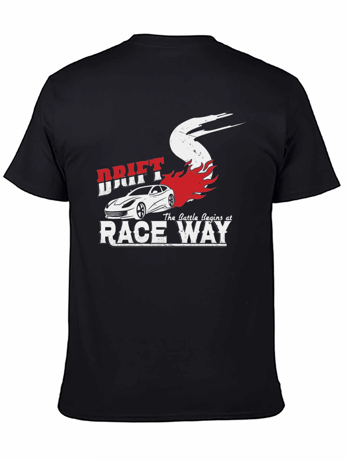Drift Race Way Graphic Tee - Car Enthusiast T-Shirt