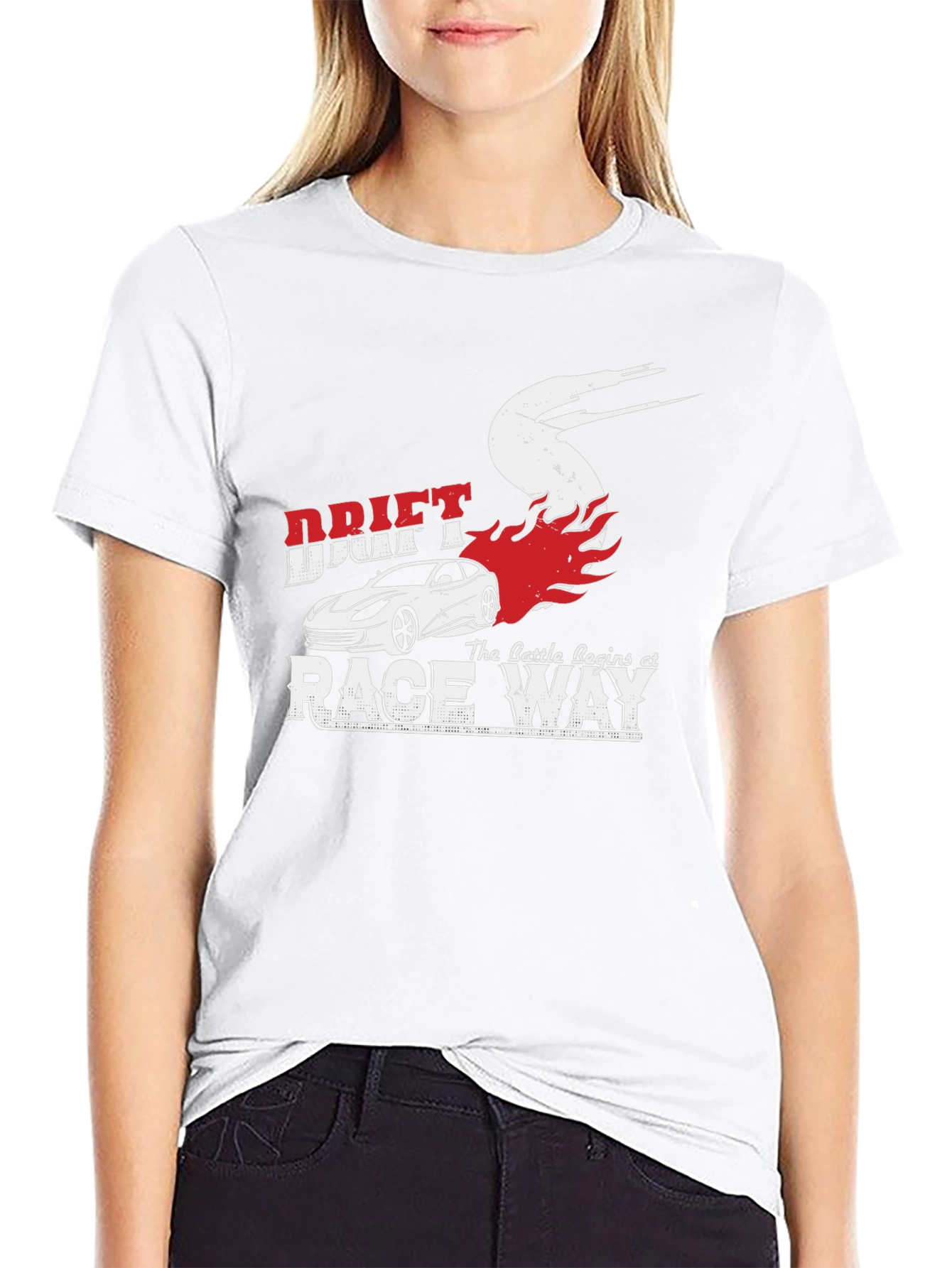 Drift Race Way Graphic Tee - Car Enthusiast T-Shirt