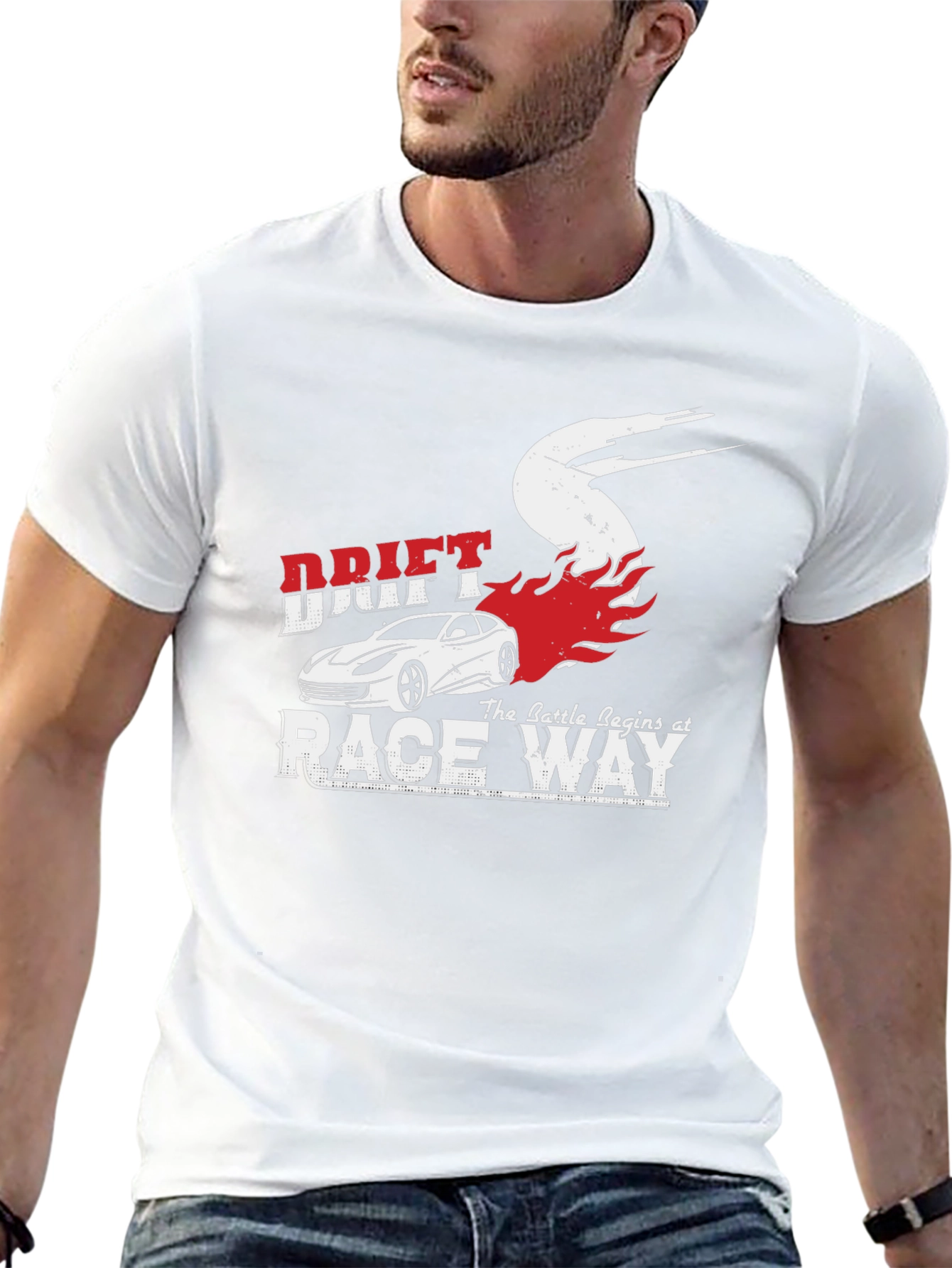 Drift Race Way Graphic Tee - Car Enthusiast T-Shirt