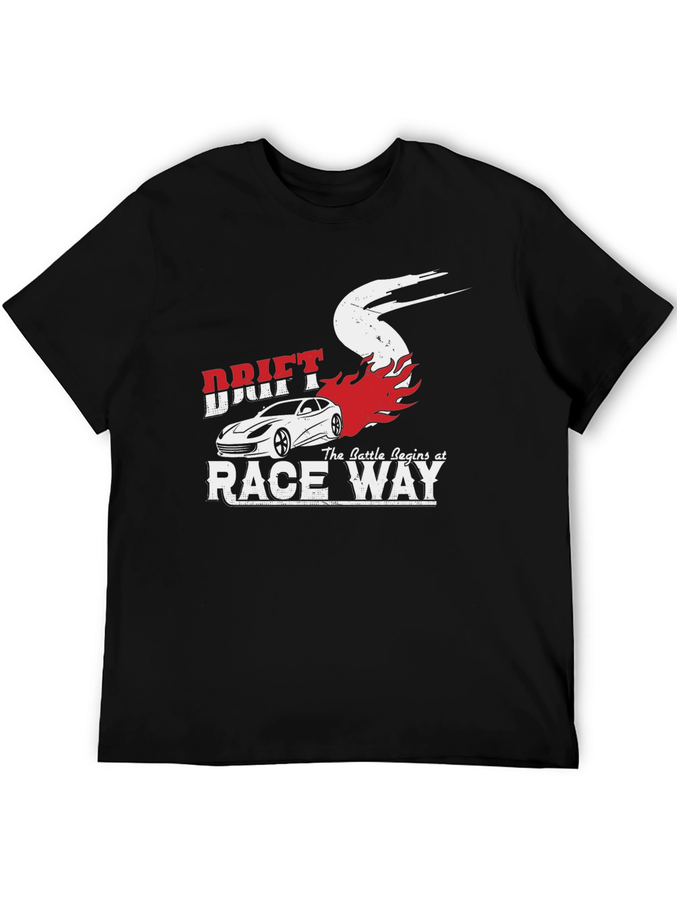 Drift Race Way Graphic Tee - Car Enthusiast T-Shirt