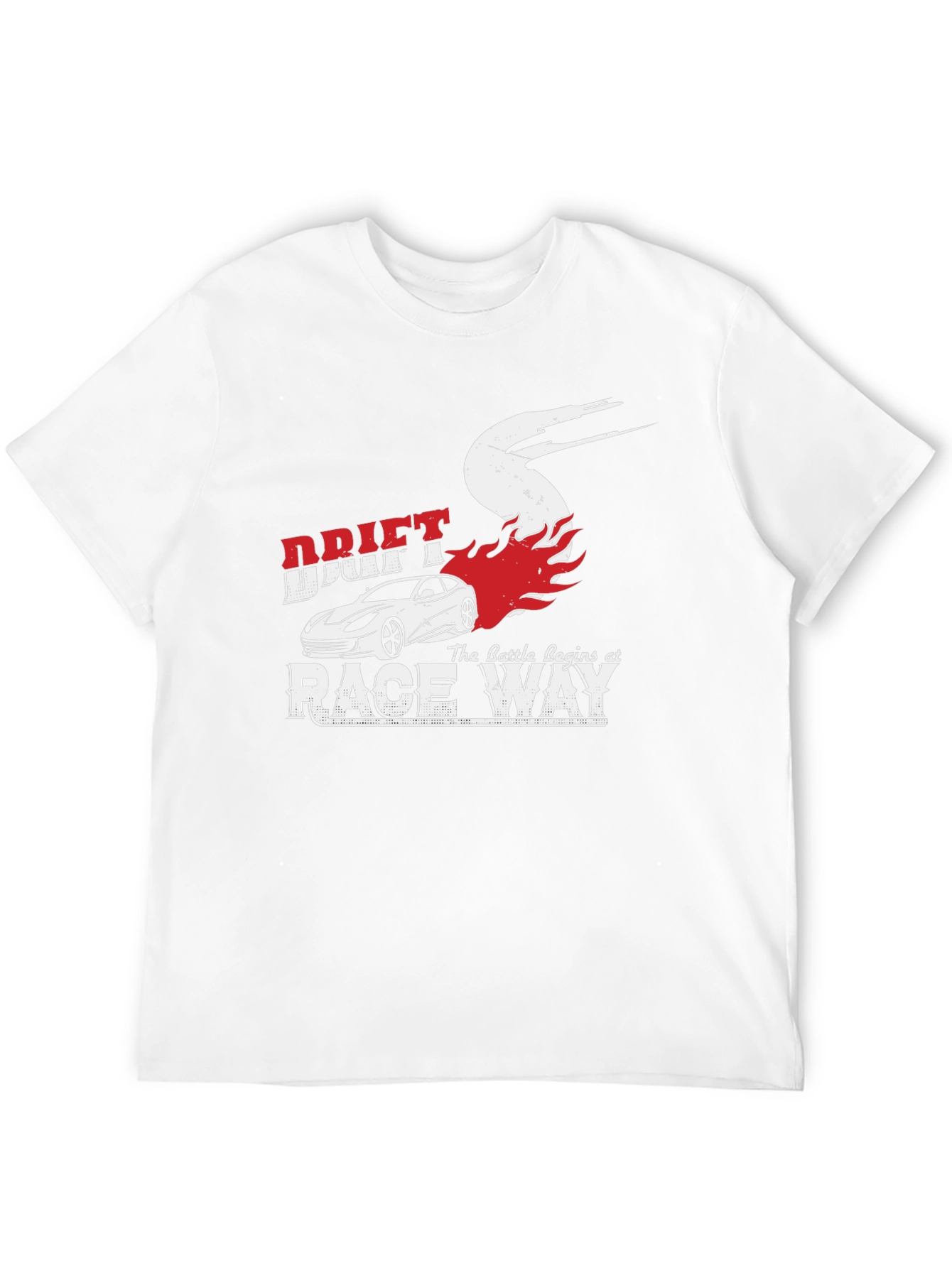 Drift Race Way Graphic Tee - Car Enthusiast T-Shirt