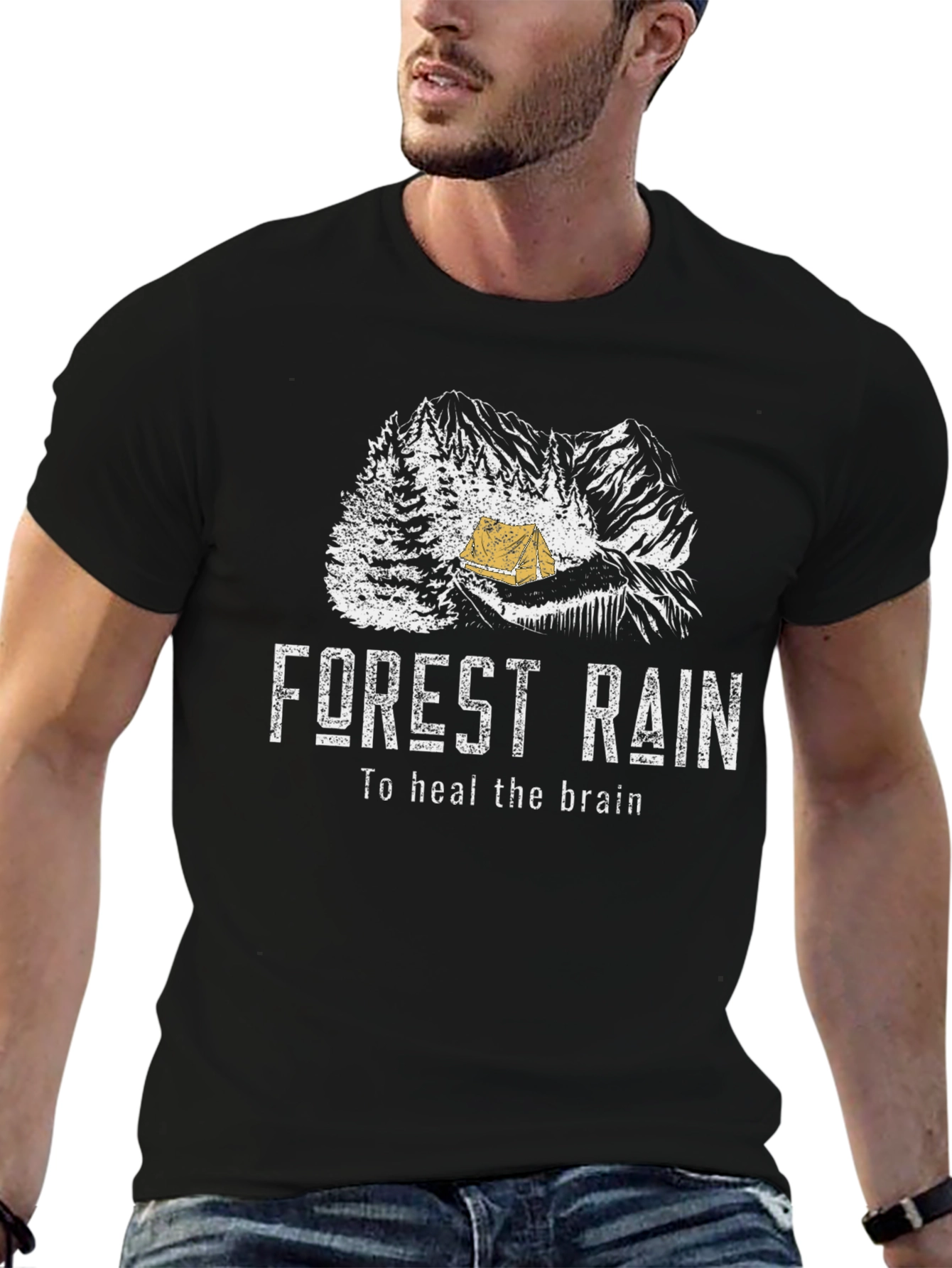 Forest Rain T-Shirt - Heal the Brain