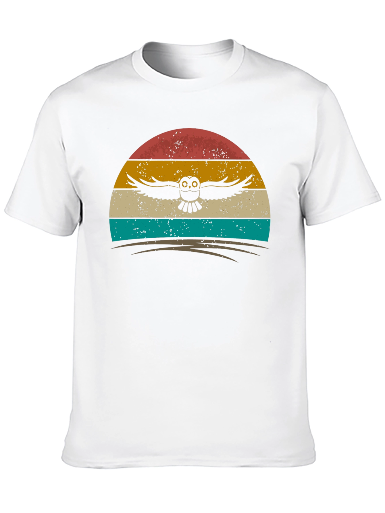 Retro Owl Sunset Graphic Tee