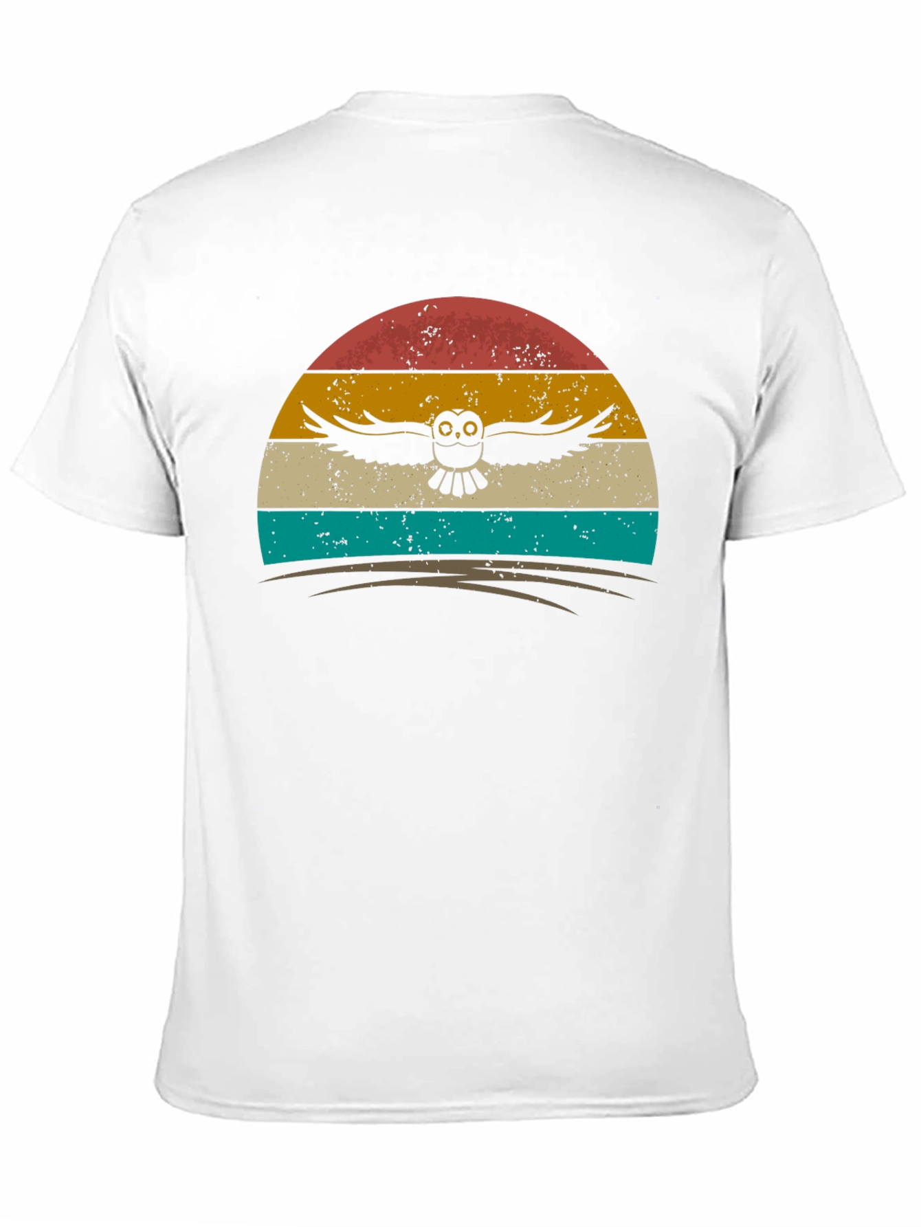Retro Owl Sunset Graphic Tee
