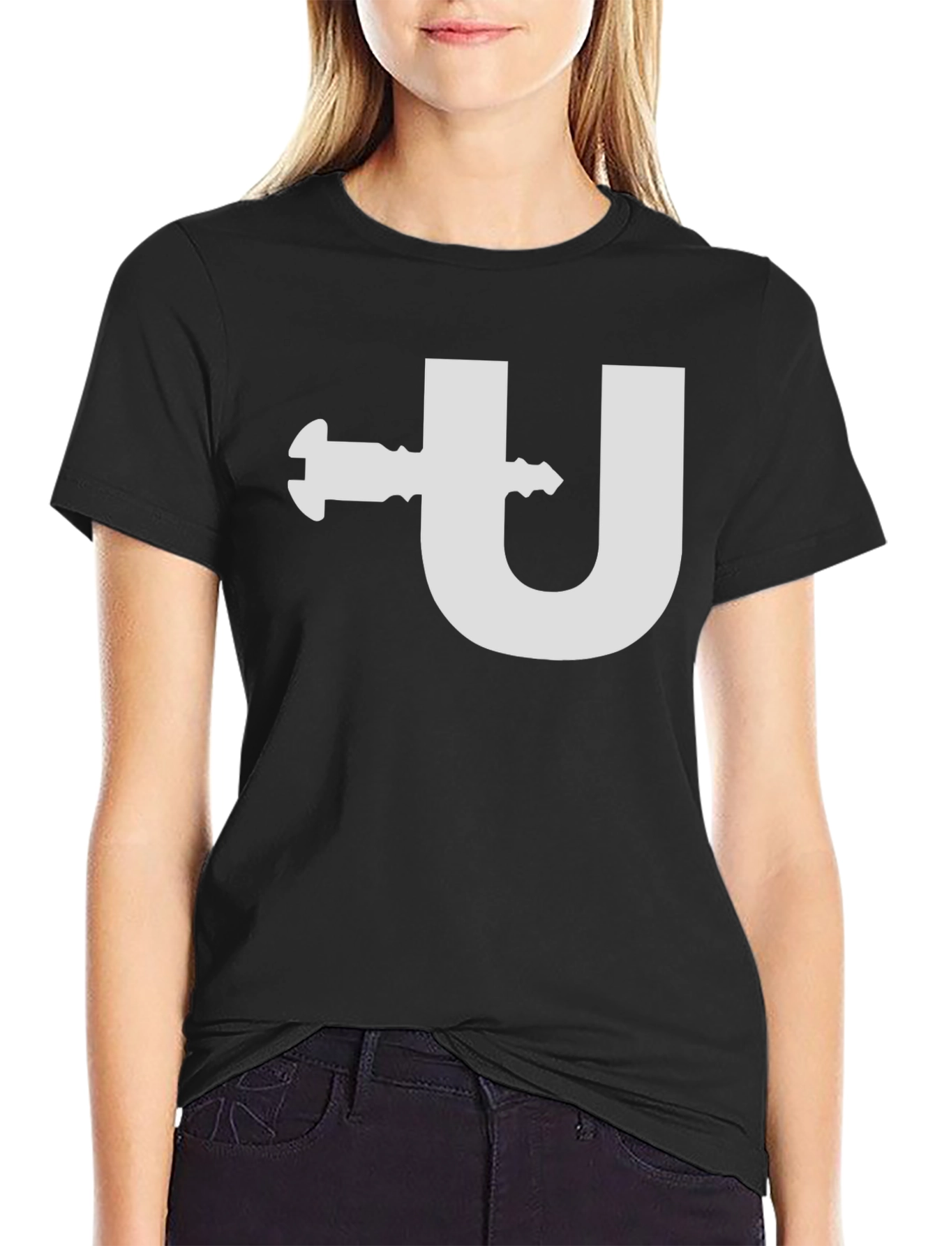 Unscrewed Funny Graphic Tee - Black Cotton T-Shirt
