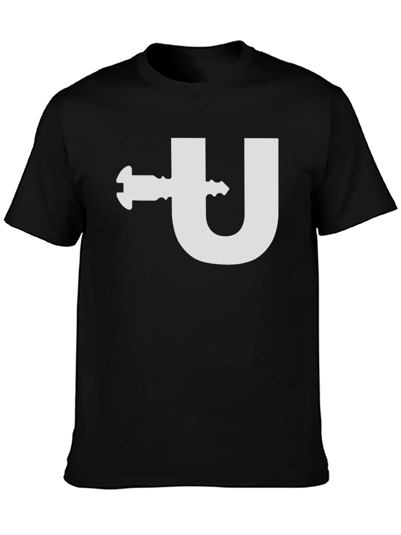 Unscrewed Funny Graphic Tee - Black Cotton T-Shirt