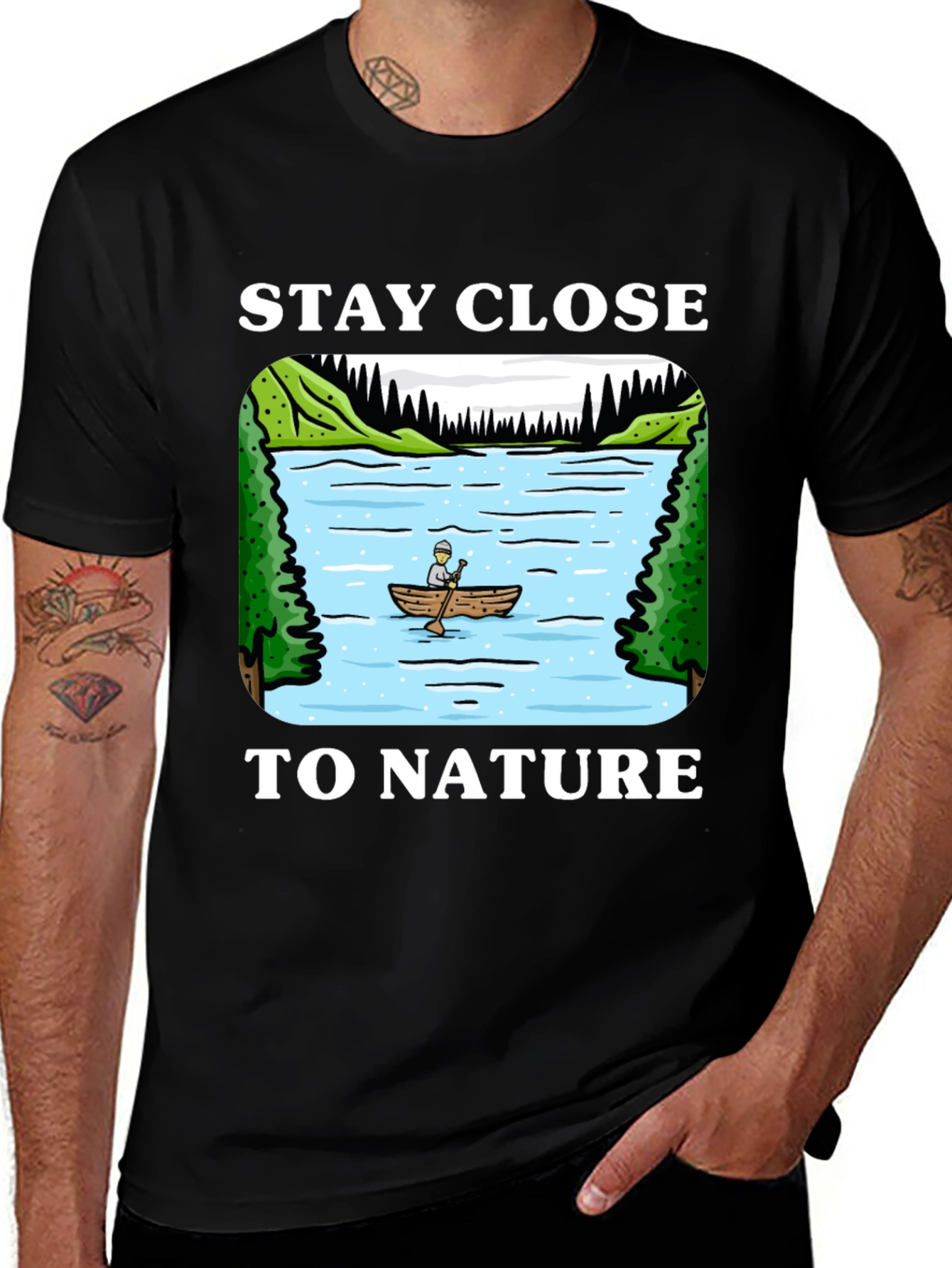 Stay Close To Nature Graphic Tee