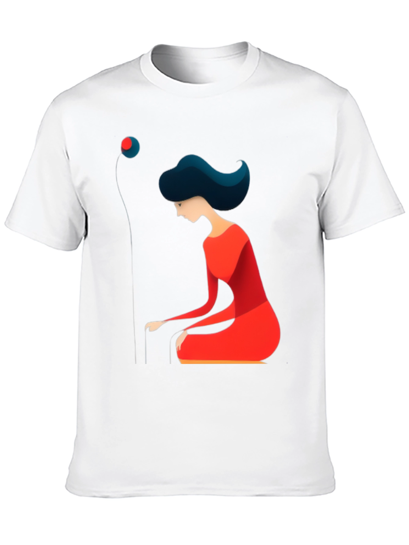 Abstract Woman Graphic Tee - Modern Art T-Shirt