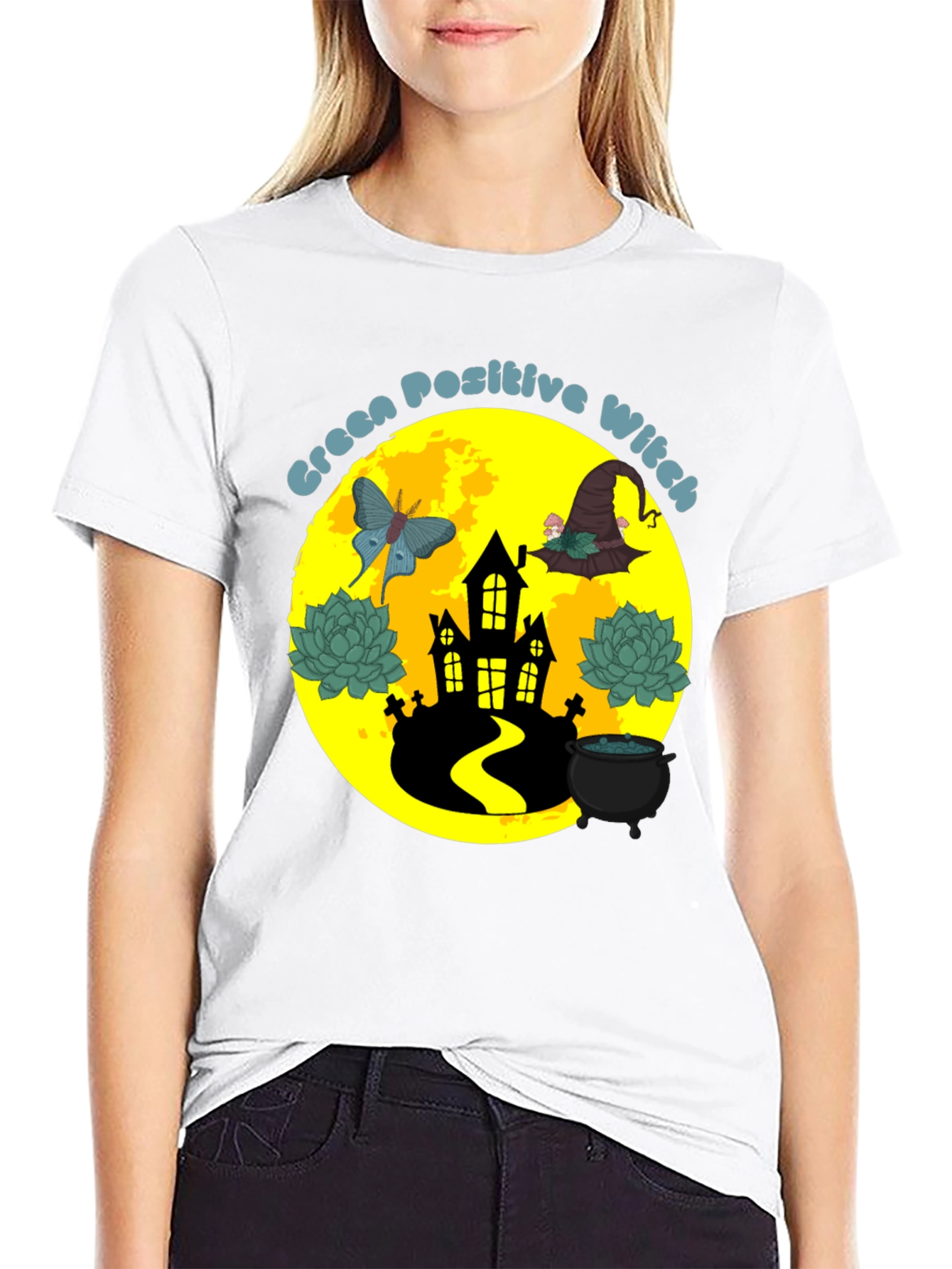 Green Positive Witch T-Shirt