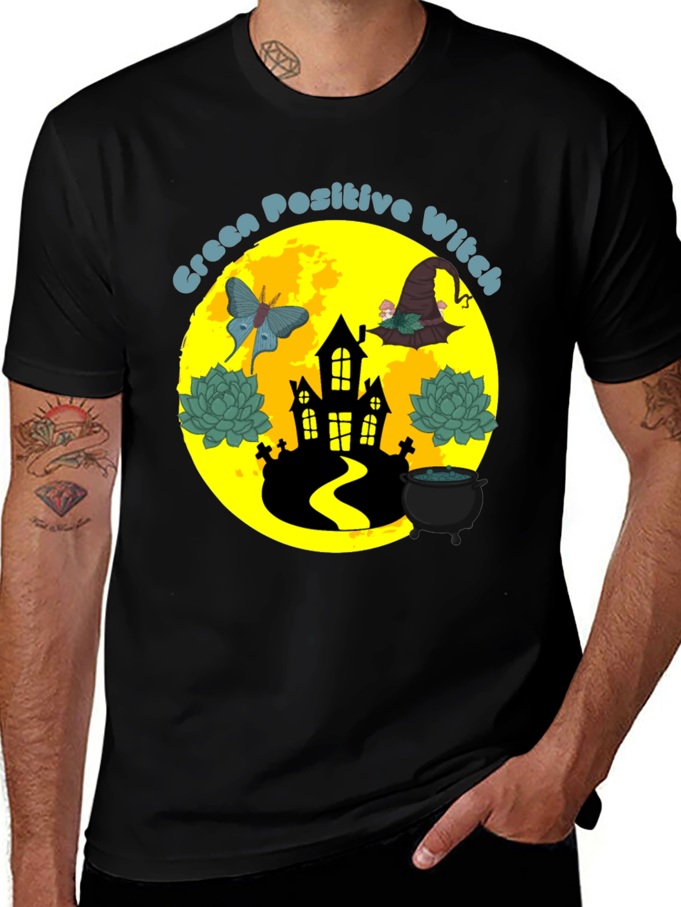 Green Positive Witch T-Shirt
