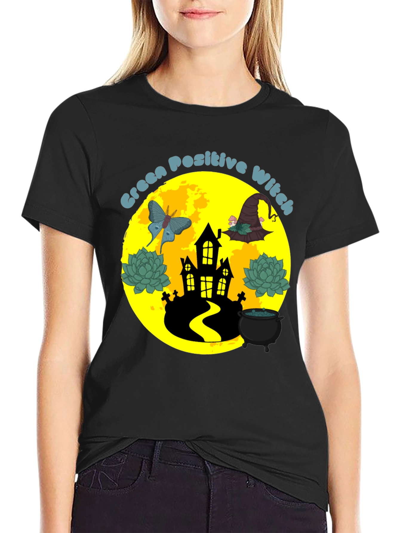 Green Positive Witch T-Shirt