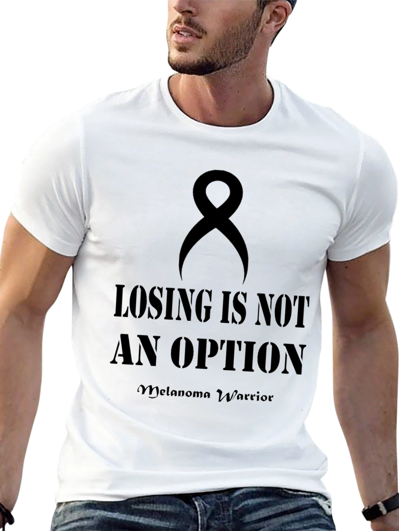 Melanoma Warrior T-Shirt: Losing is Not an Option
