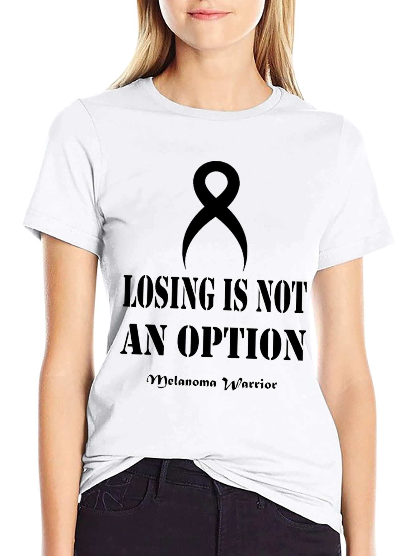 Melanoma Warrior T-Shirt: Losing is Not an Option
