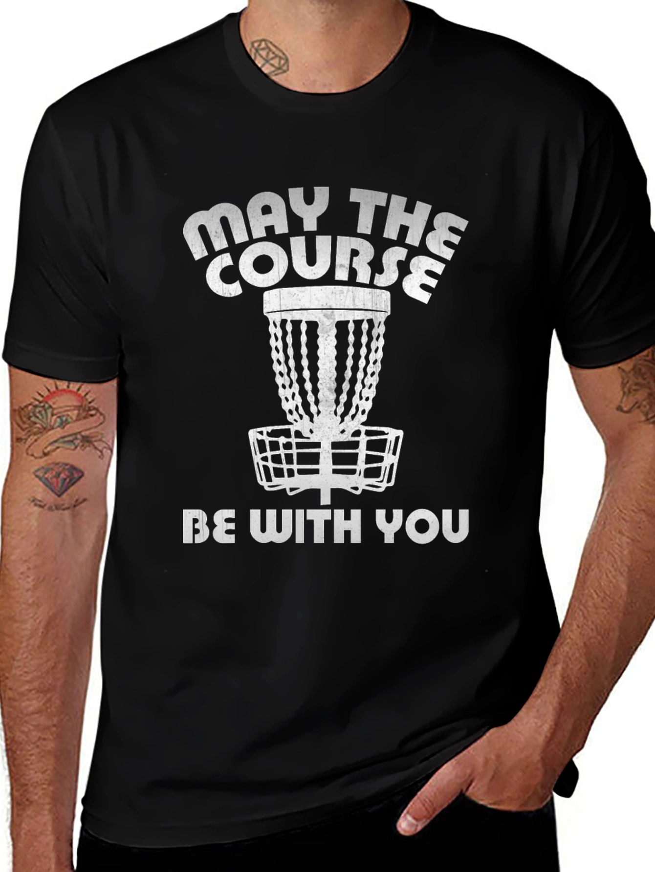 May The Course Be With You Disc Golf T-Shirt
