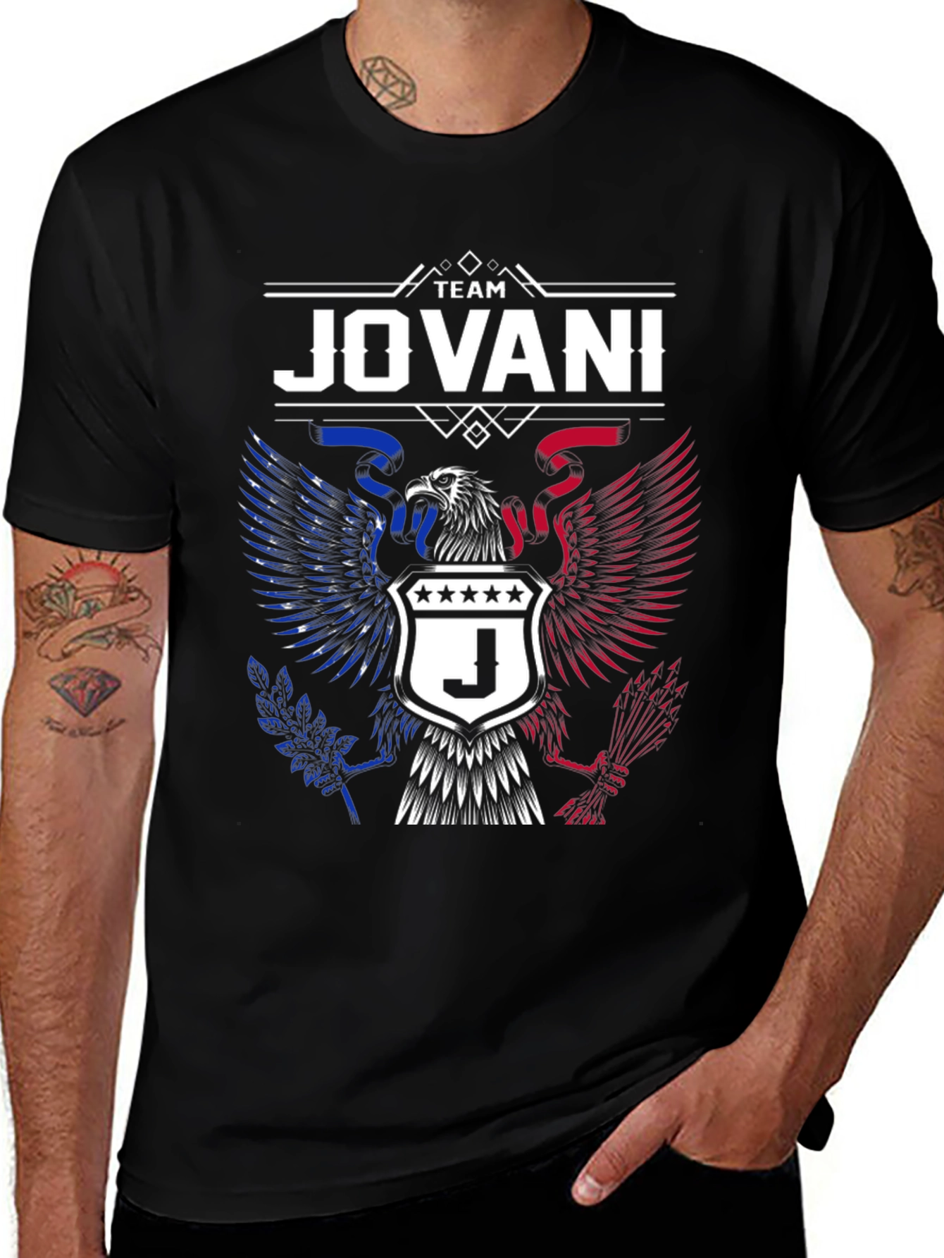 Team Jovani Patriotic Eagle Graphic T-Shirt