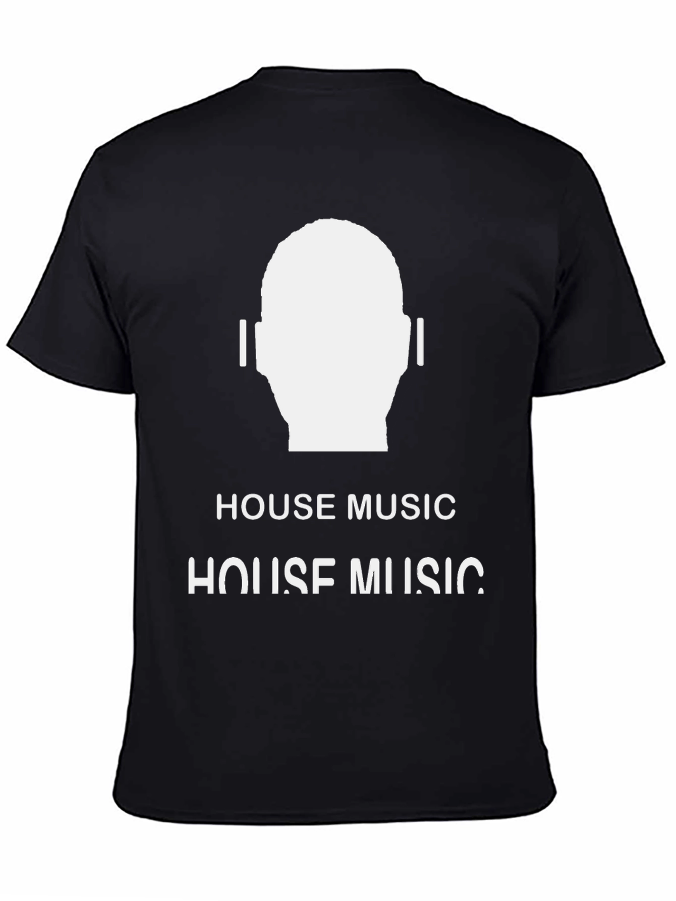 House Music T-Shirt - Graphic Design Black Tee