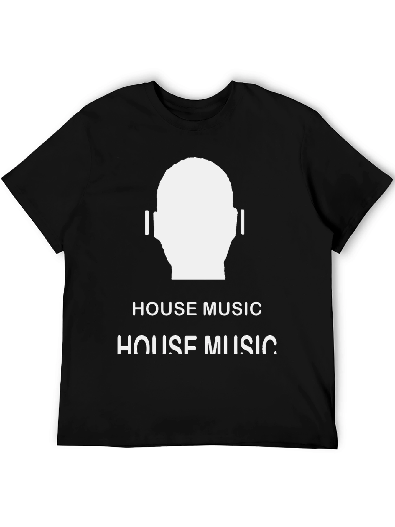 House Music T-Shirt - Graphic Design Black Tee