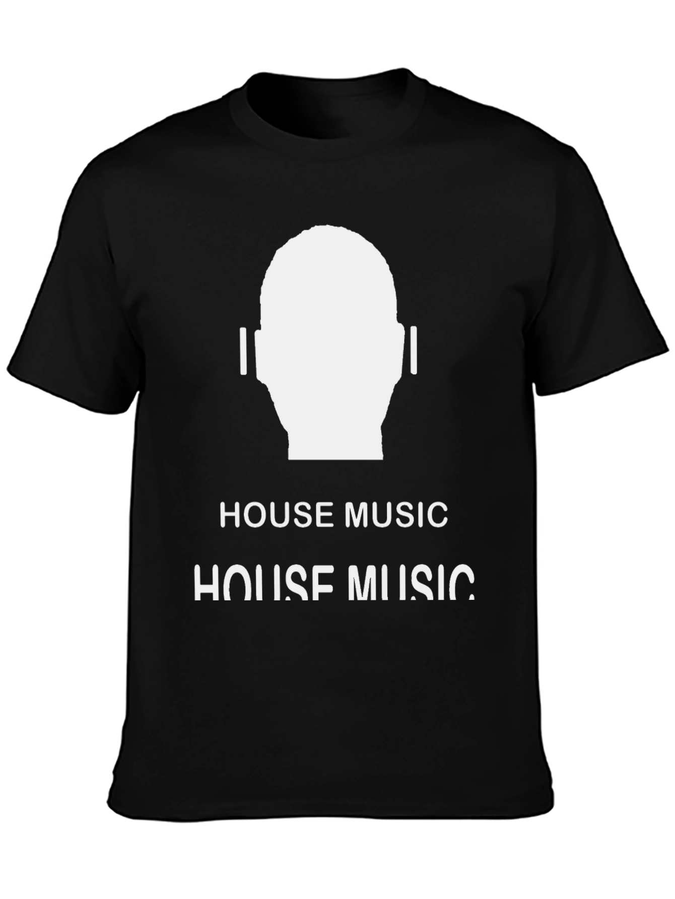House Music T-Shirt - Graphic Design Black Tee