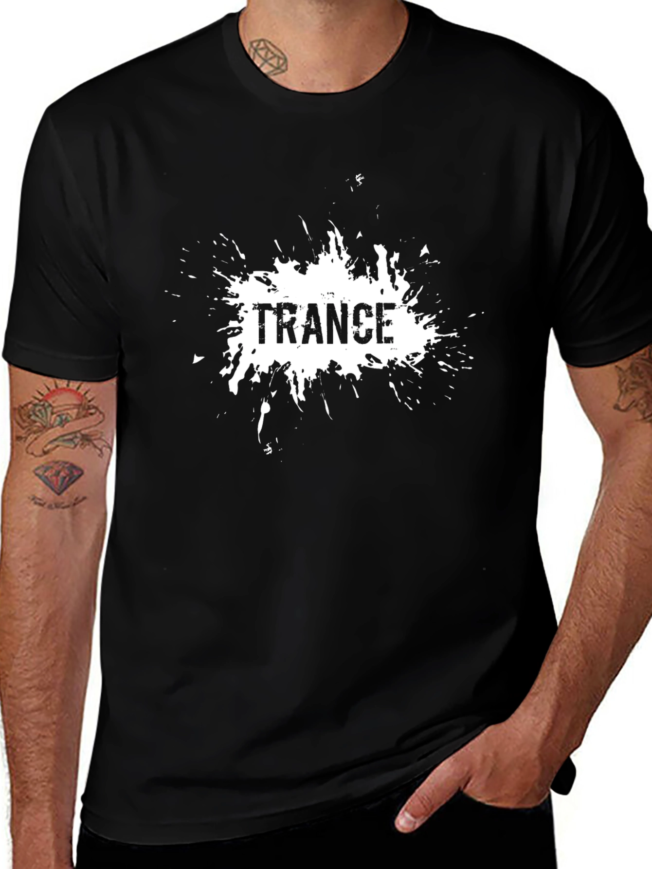 Trance Graphic Black T-Shirt