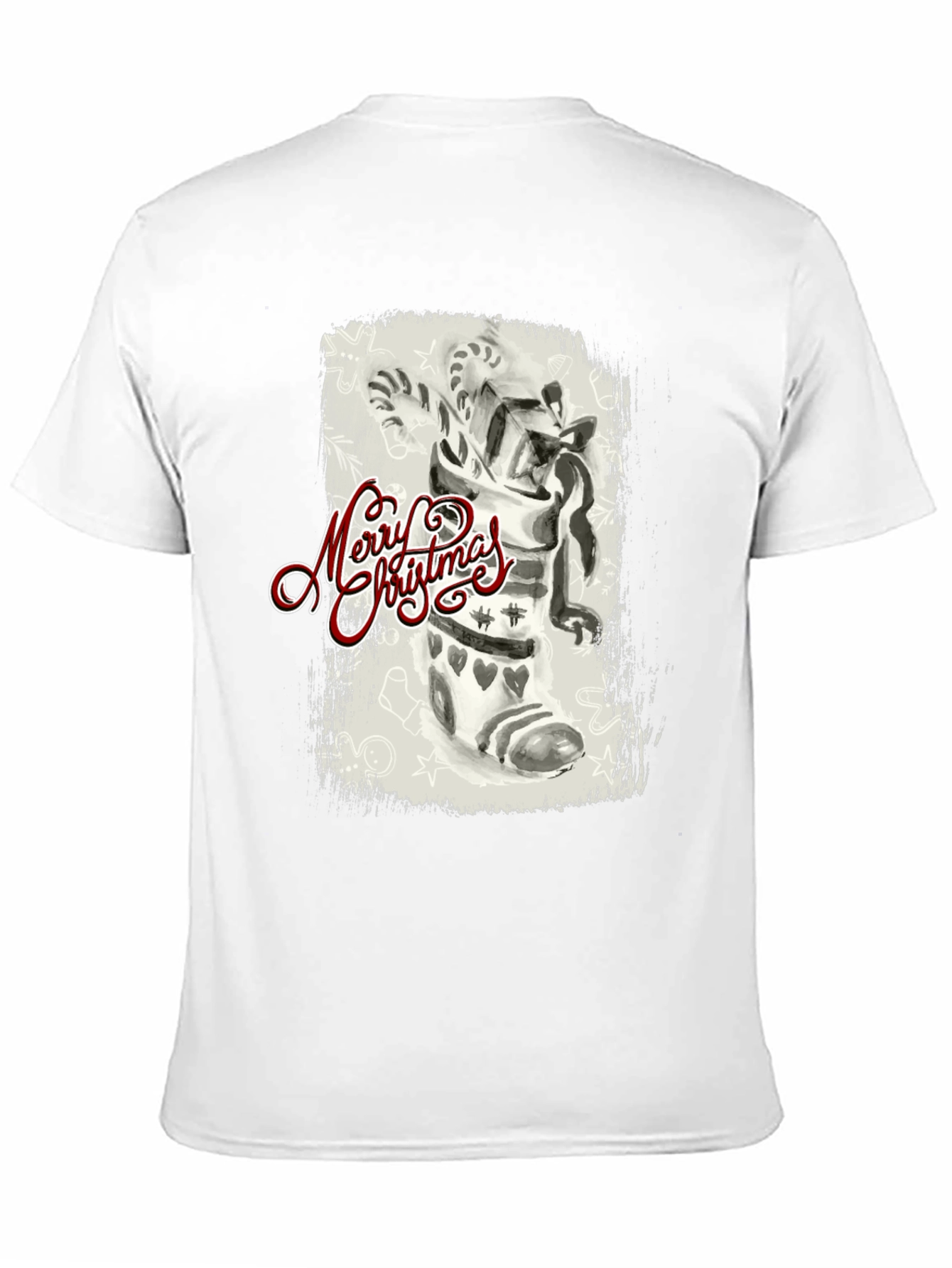 Festive Christmas Stocking Graphic Tee