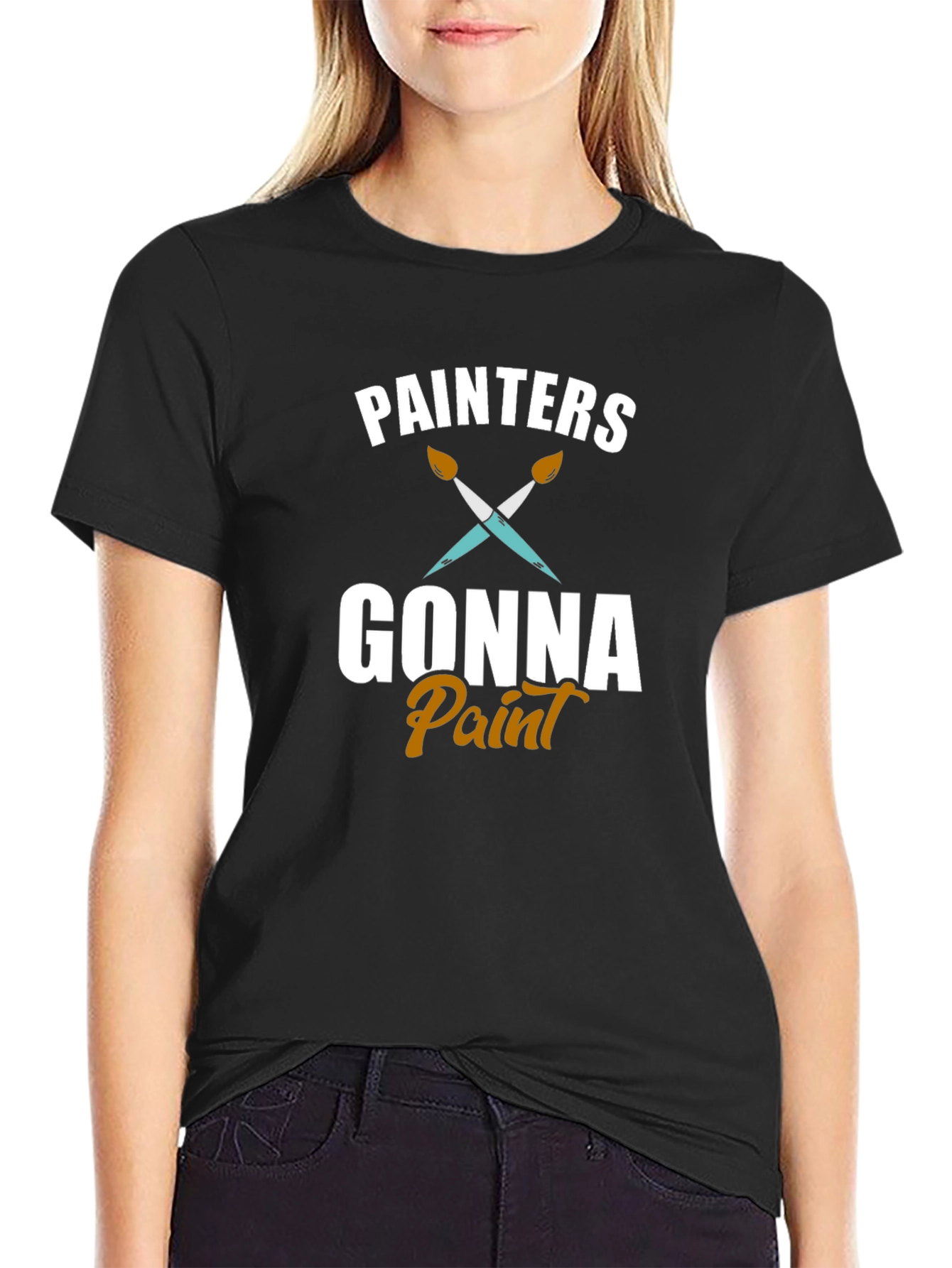 Painters Gonna Paint T-Shirt - Artistic Crew Neck Tee