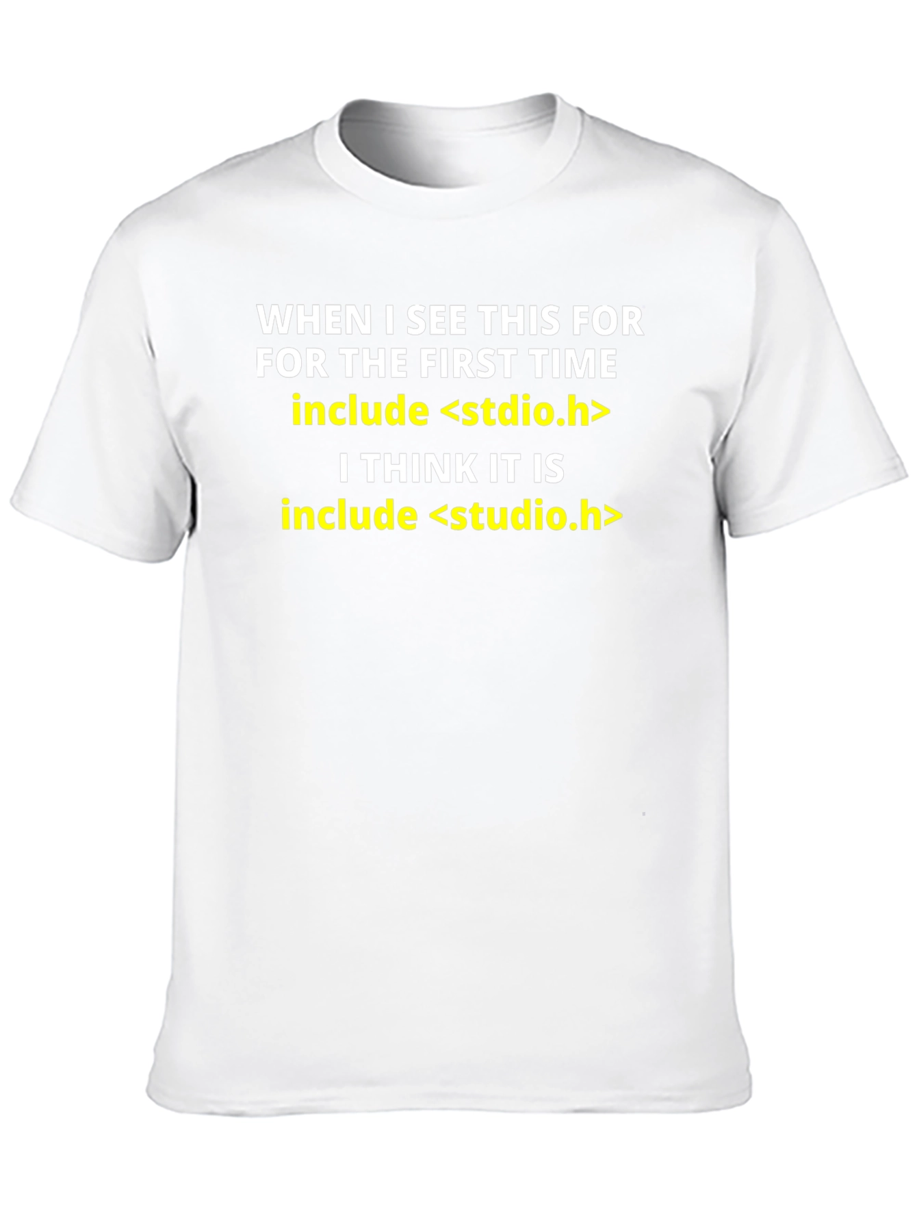 Funny C Programmer T-Shirt: Include Studio Humor
