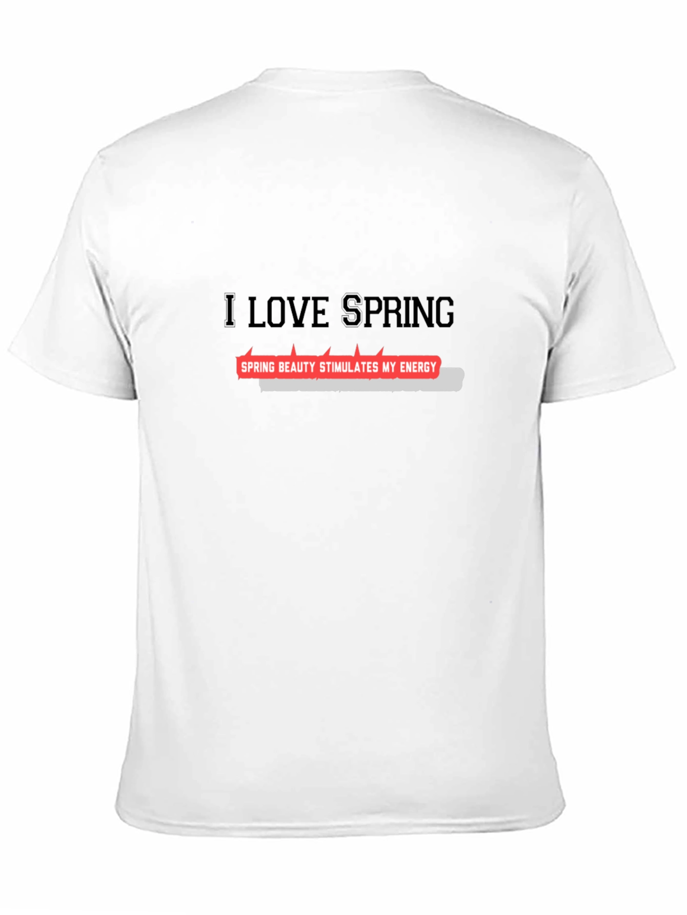 I Love Spring Black T-Shirt