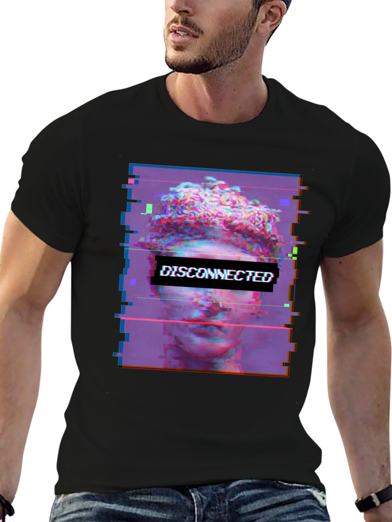 Disconnected Vaporwave Graphic Tee - Unisex