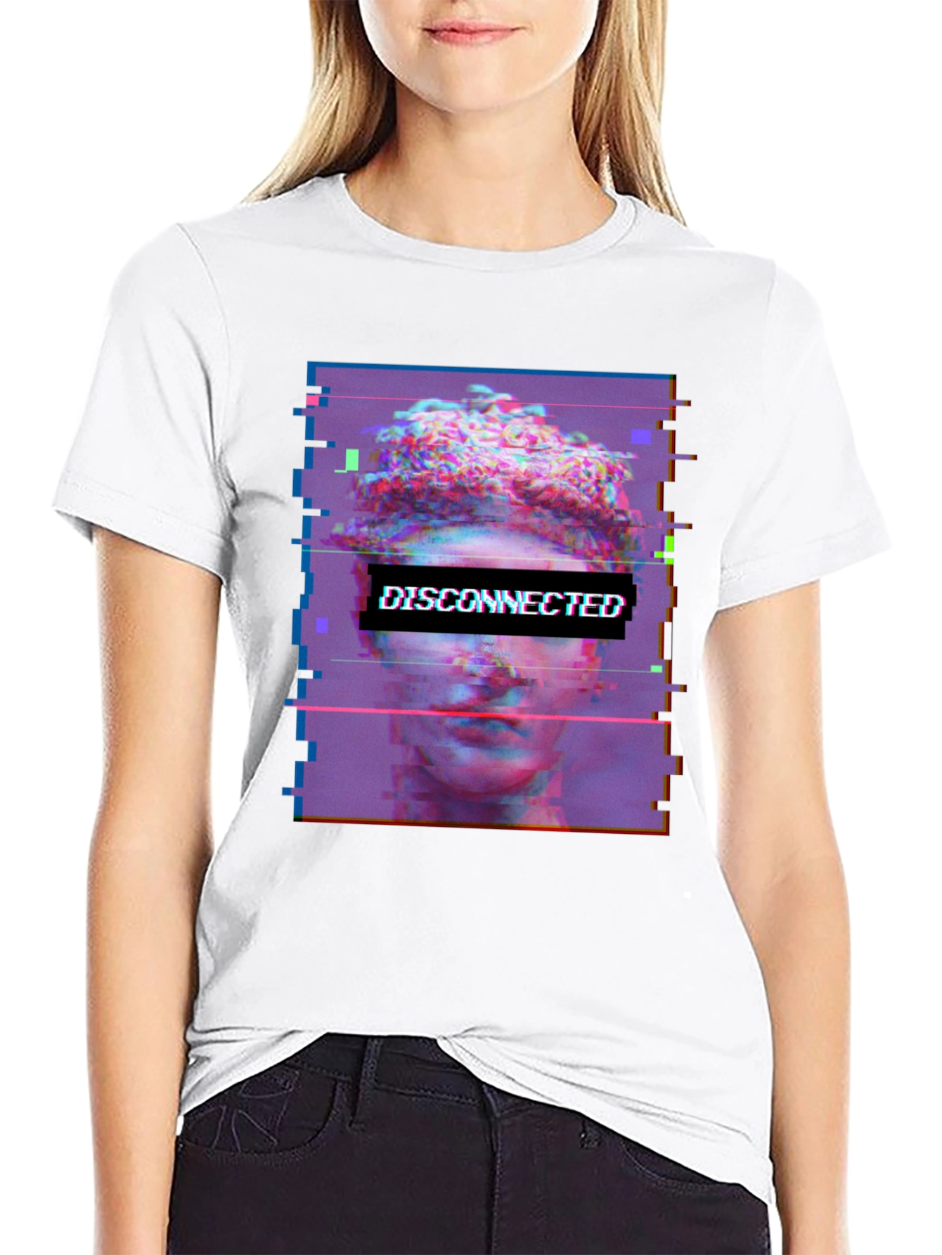 Disconnected Vaporwave Graphic Tee - Unisex
