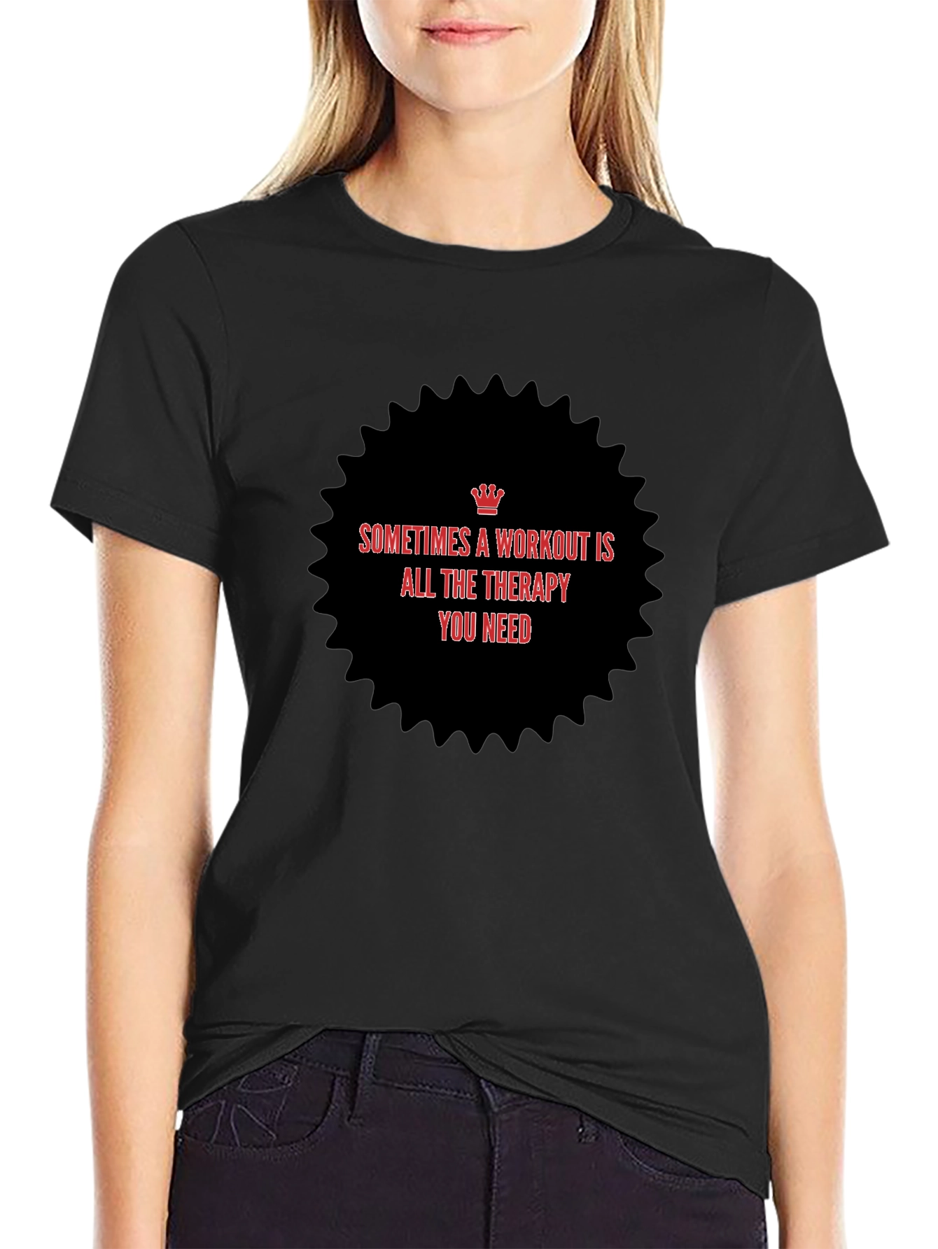Workout Therapy T-Shirt - Motivational Fitness Tee