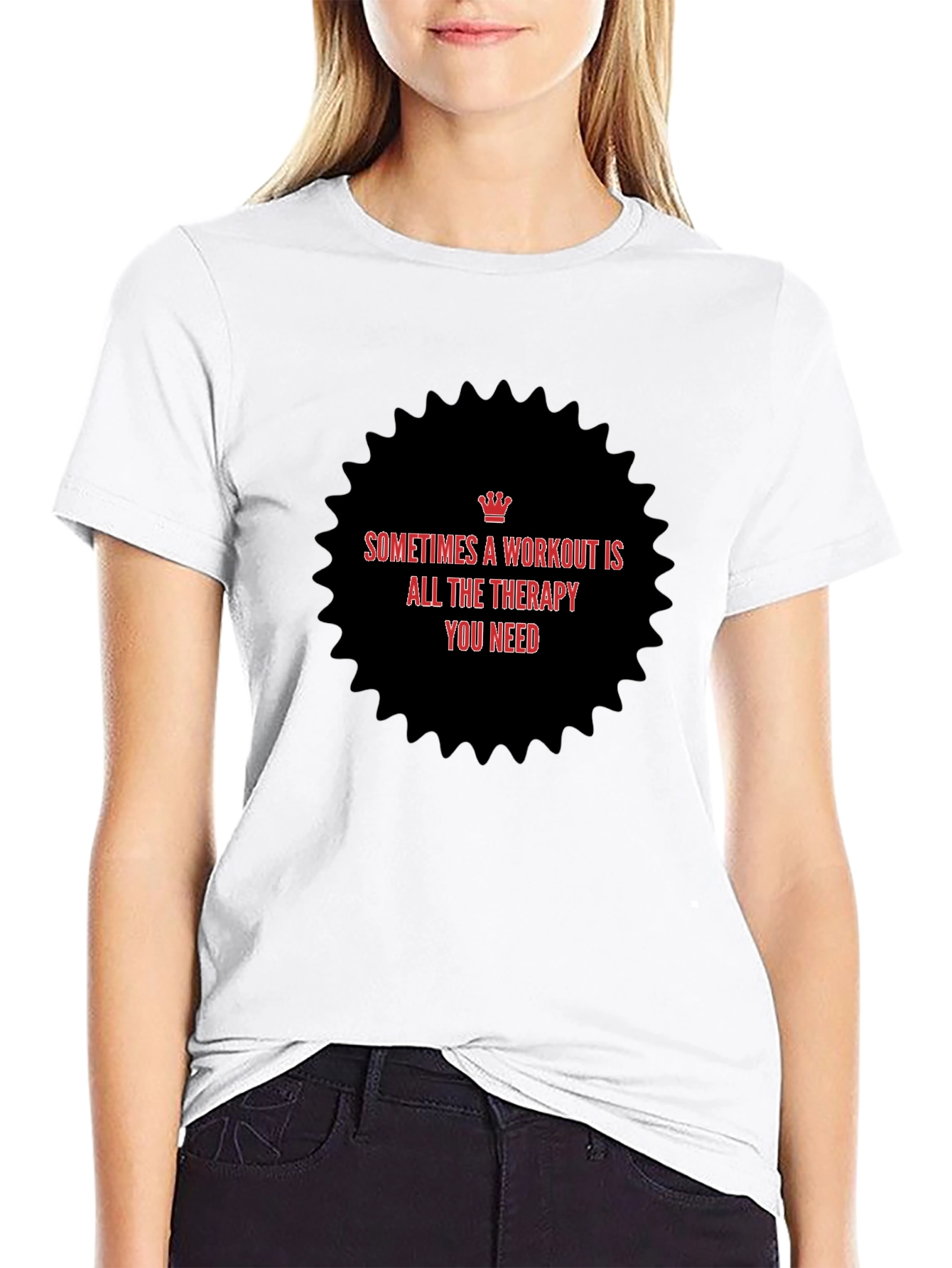 Workout Therapy T-Shirt - Motivational Fitness Tee