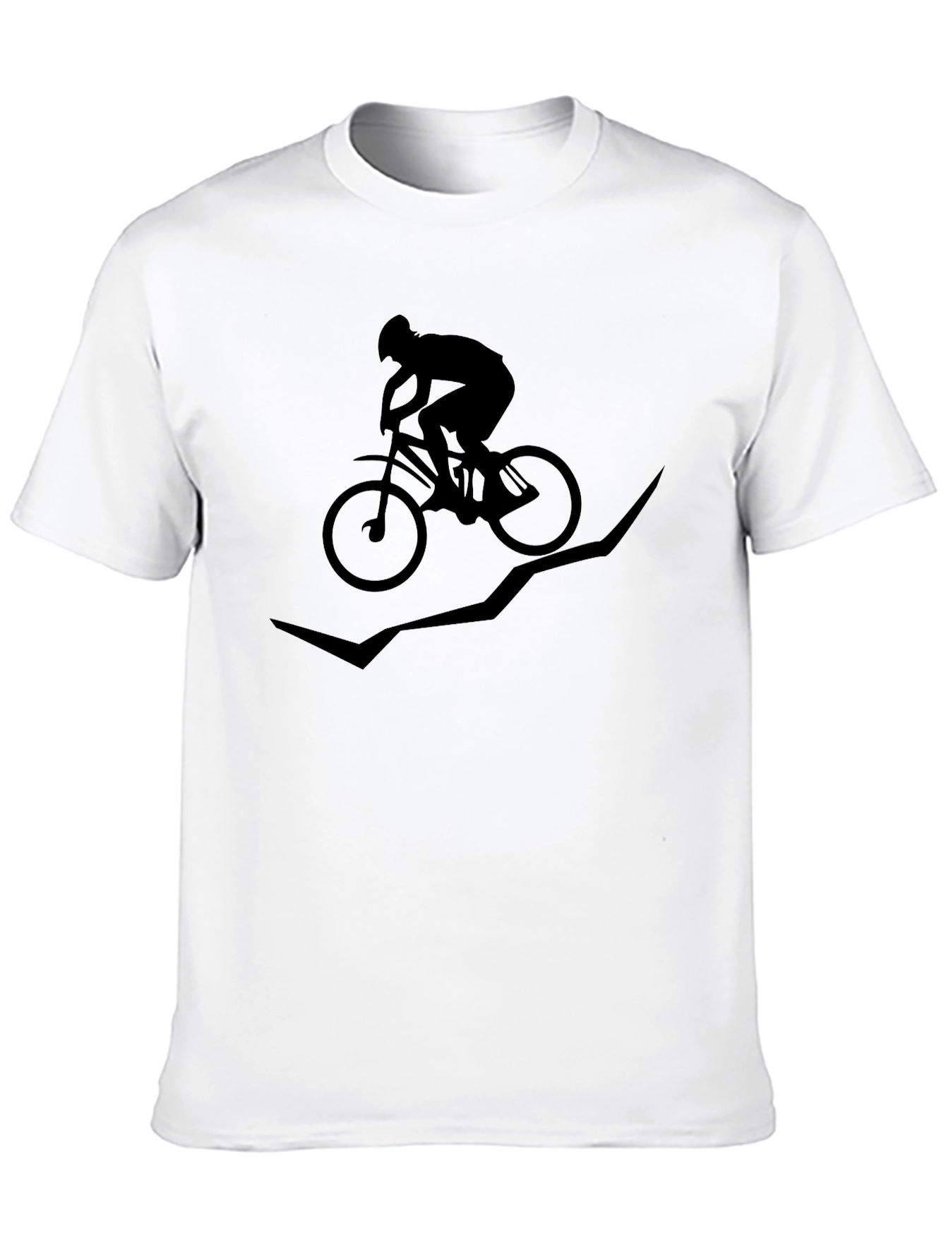 Mountain Biker T-Shirt - Black Graphic Tee