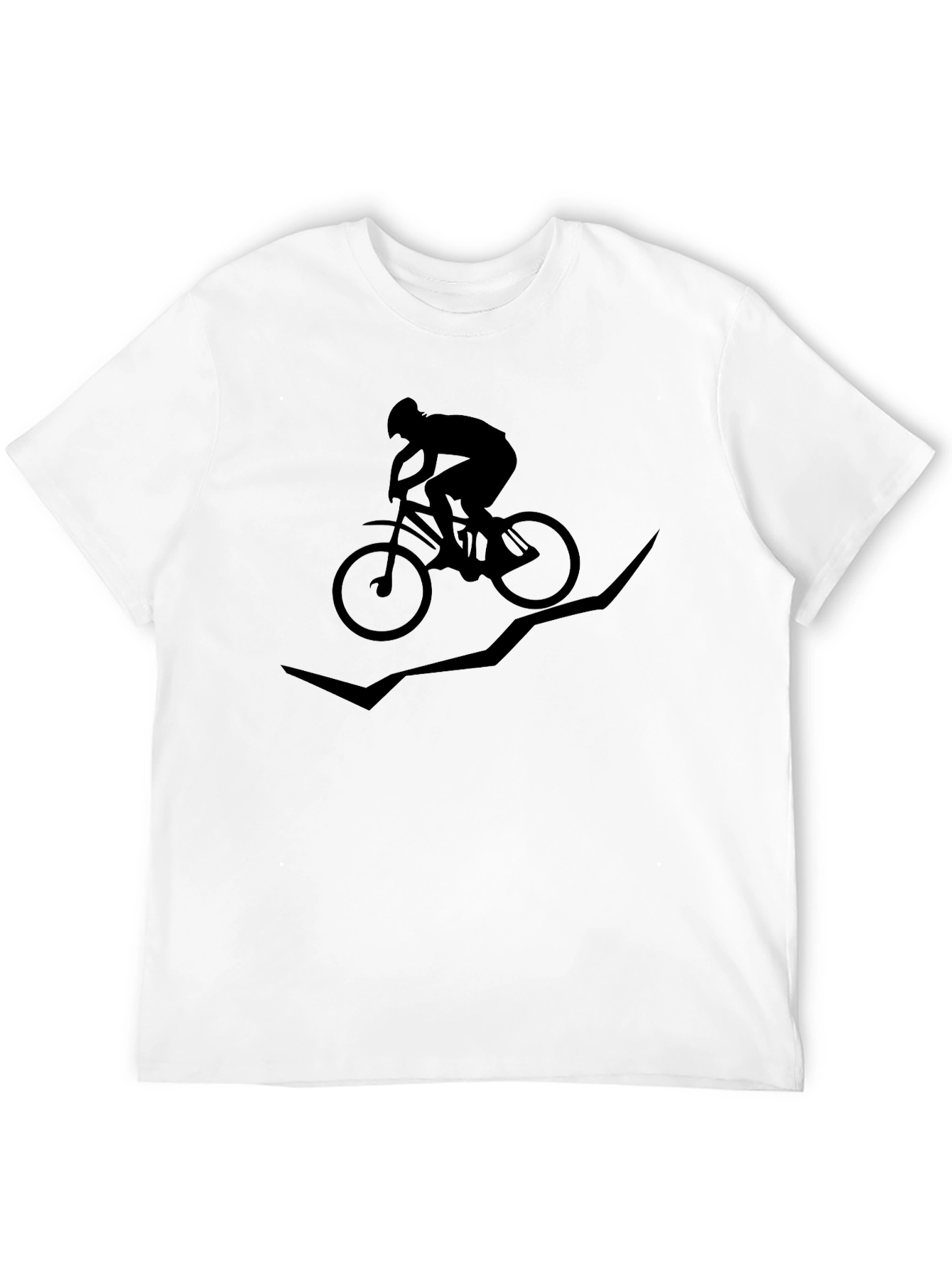 Mountain Biker T-Shirt - Black Graphic Tee