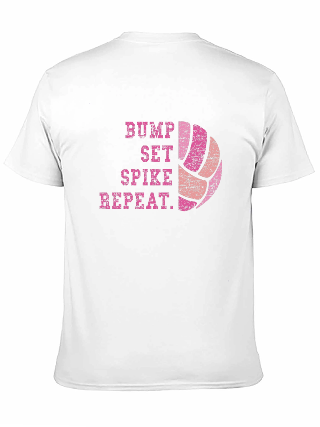 Volleyball Bump Set Spike Repeat Graphic T-Shirt