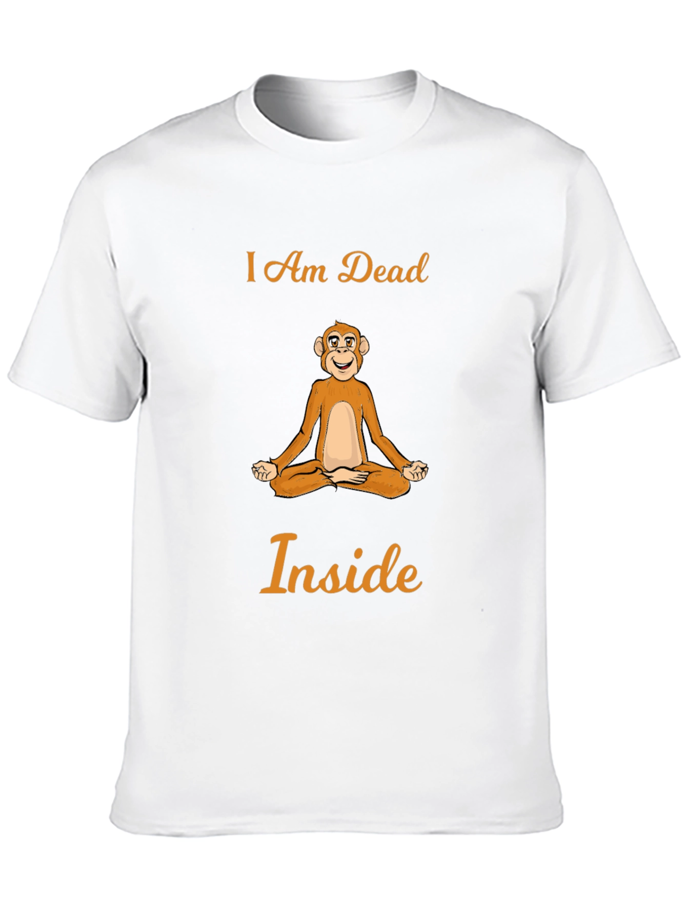 I Am Dead Inside Monkey Meditation T-Shirt