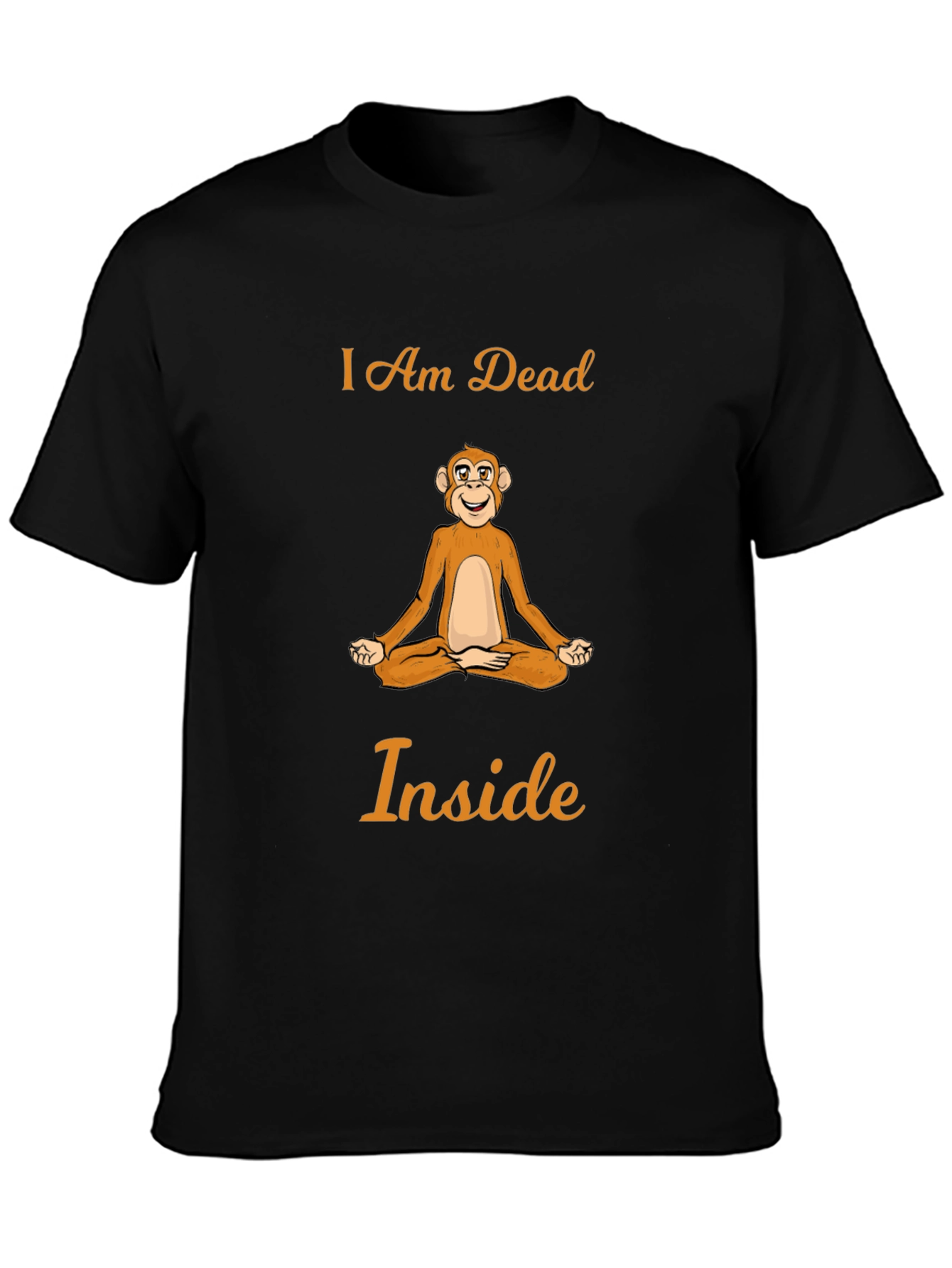 I Am Dead Inside Monkey Meditation T-Shirt