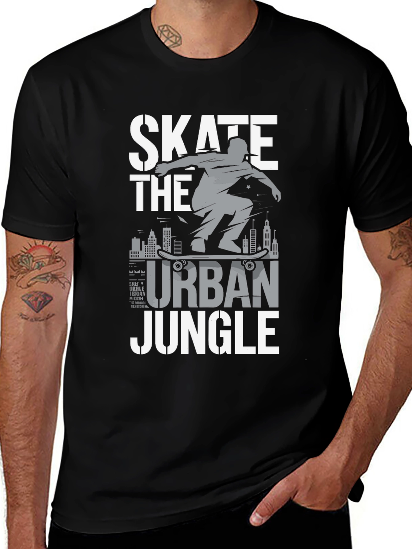 Skate the Urban Jungle Graphic Tee
