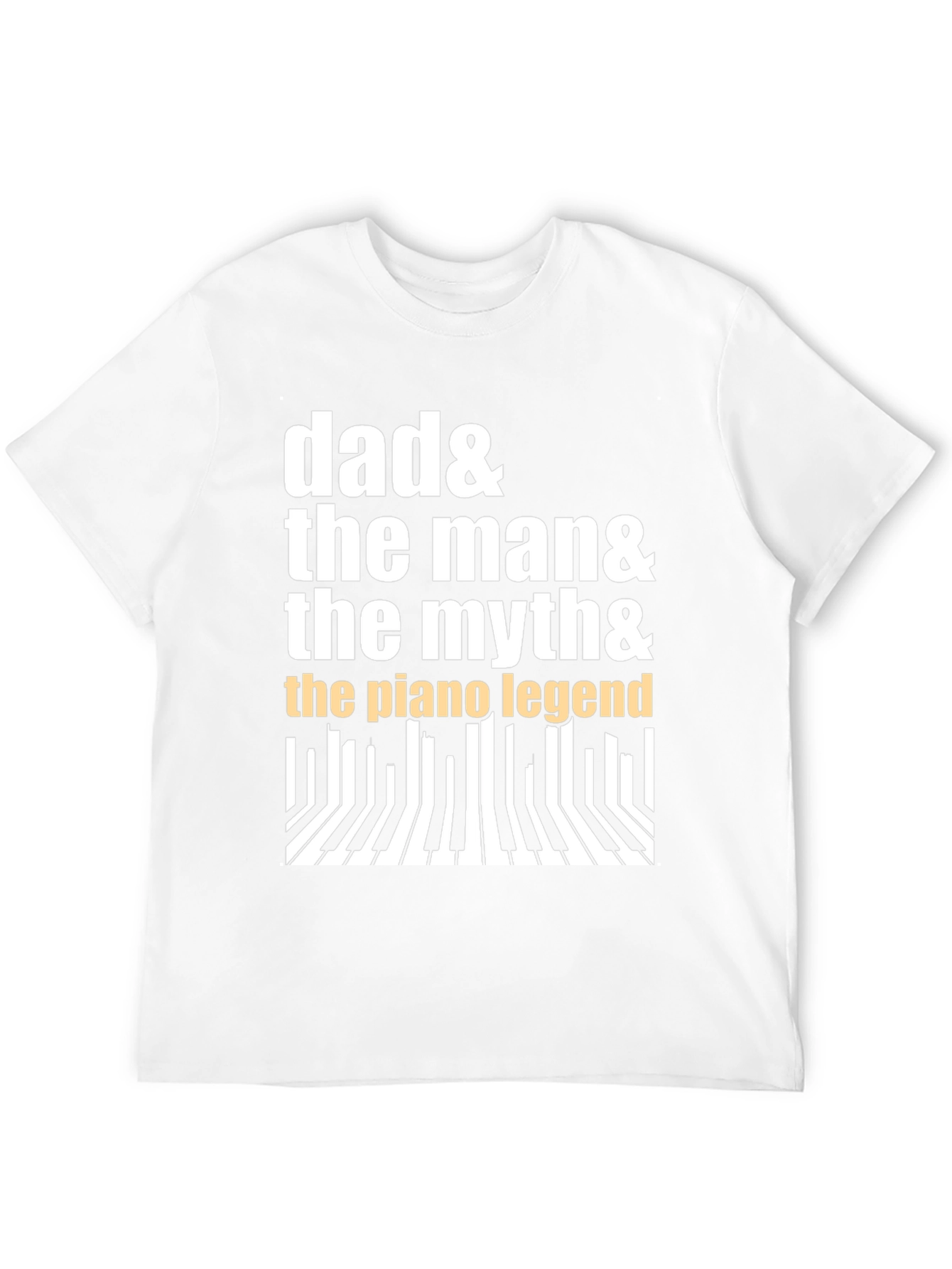 Dad Piano Legend Graphic Tee - Musician Gift