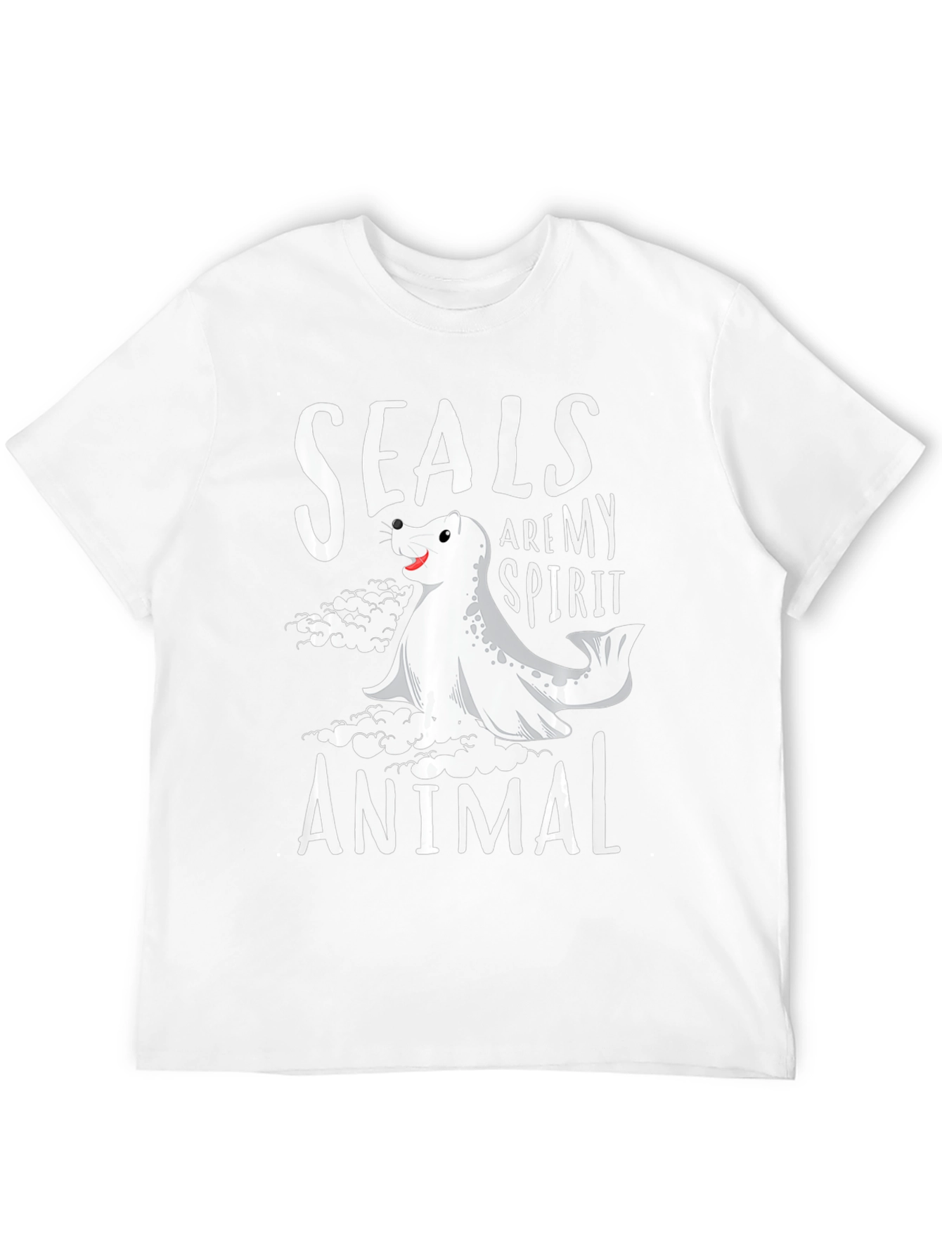 Seals Are My Spirit Animal Black T-Shirt