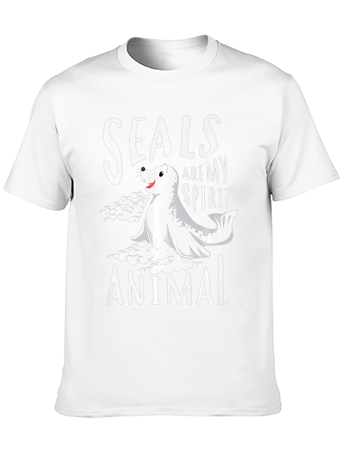 Seals Are My Spirit Animal Black T-Shirt