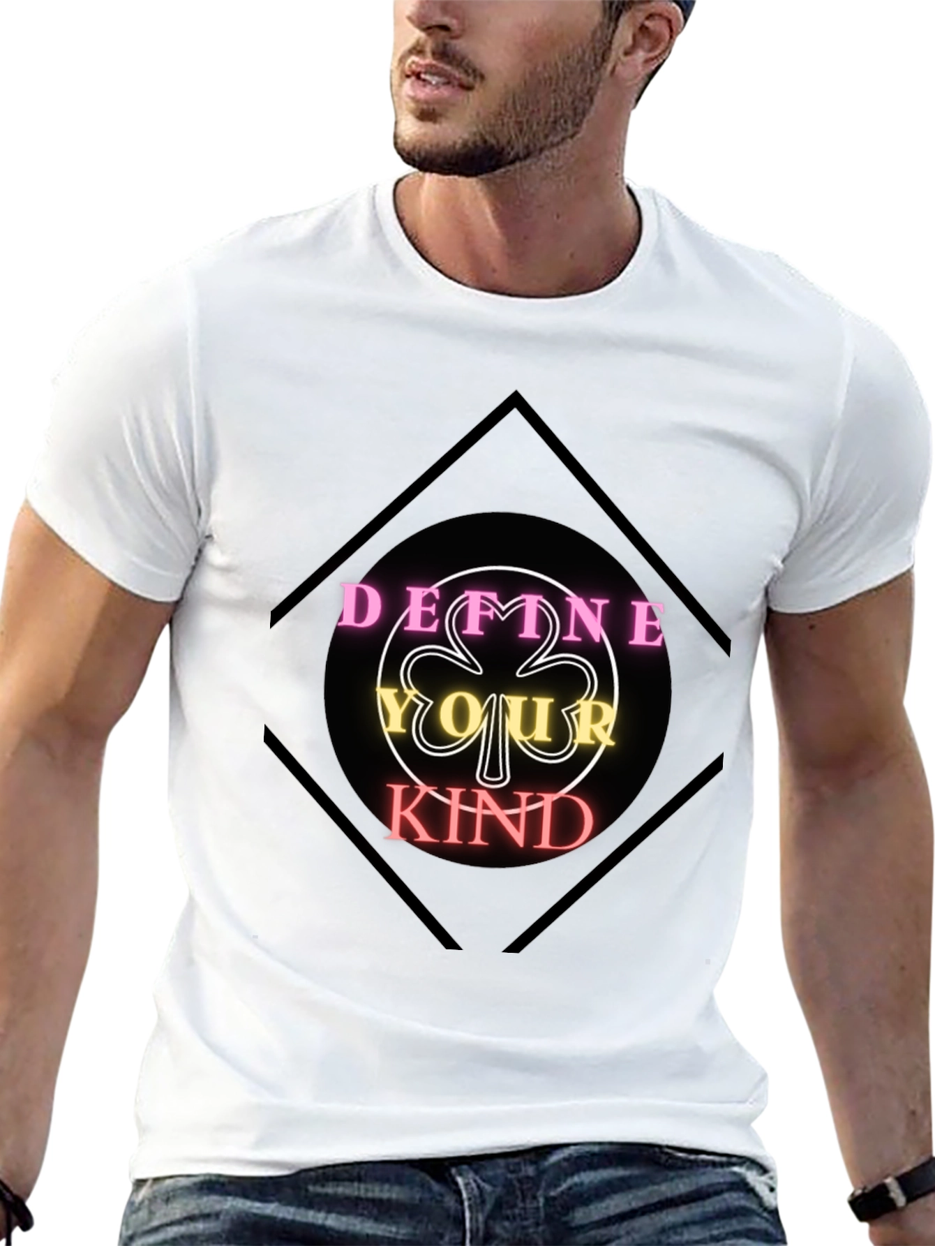 Define Your Kind Graphic Tee - Black Cotton Shirt