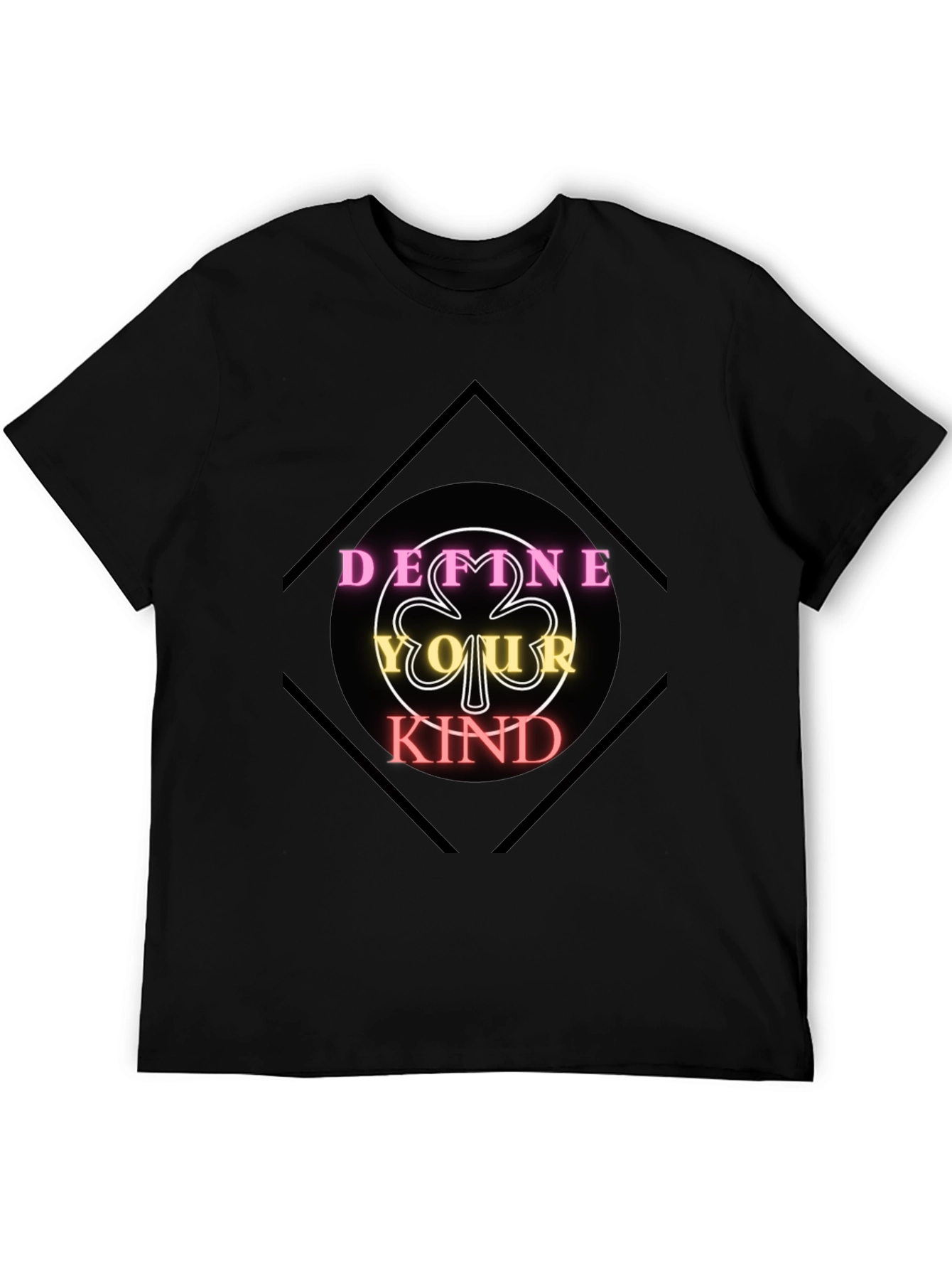 Define Your Kind Graphic Tee - Black Cotton Shirt
