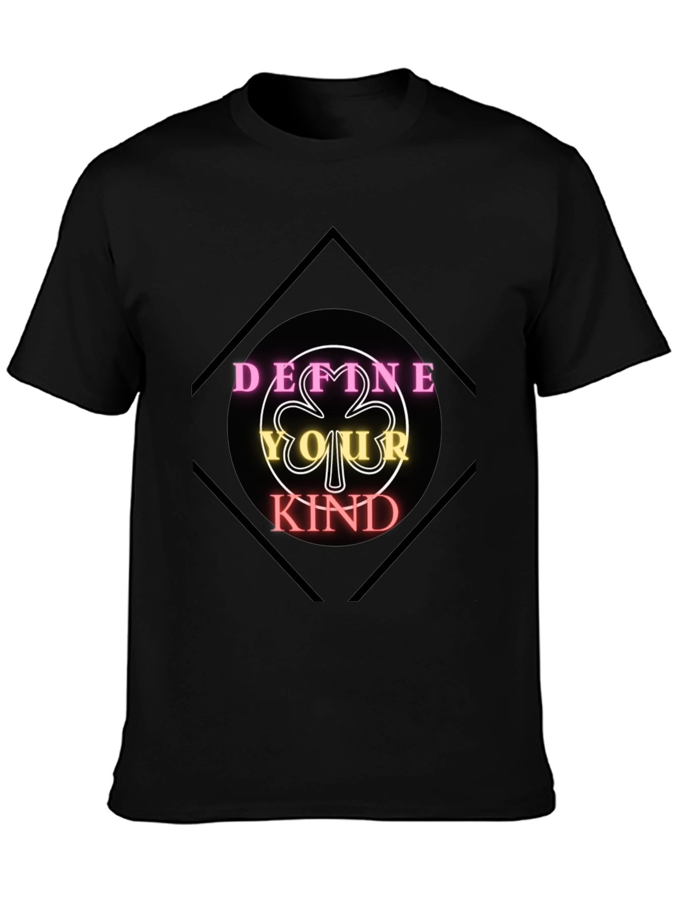 Define Your Kind Graphic Tee - Black Cotton Shirt
