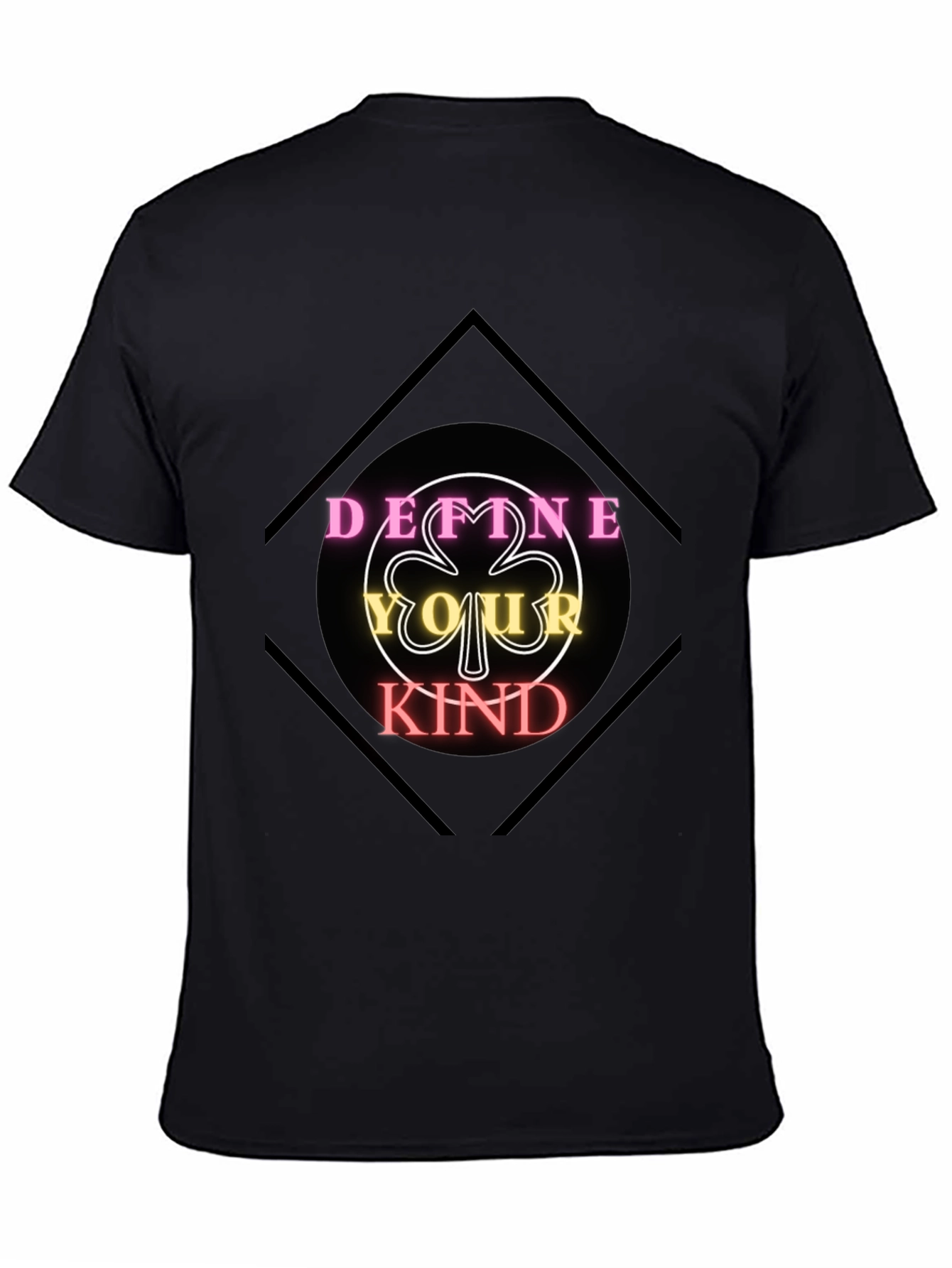 Define Your Kind Graphic Tee - Black Cotton Shirt