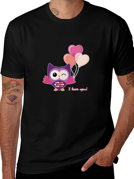 Cute Owl I Love You T-Shirt - Valentines Day Gift