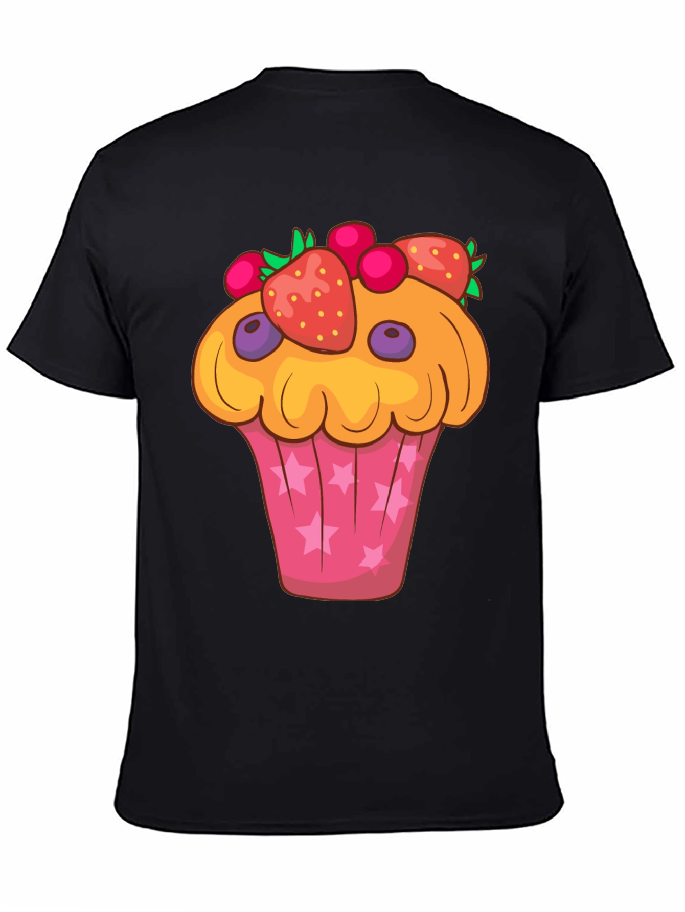 Cute Cupcake Graphic Tee - Fun Food T-Shirt