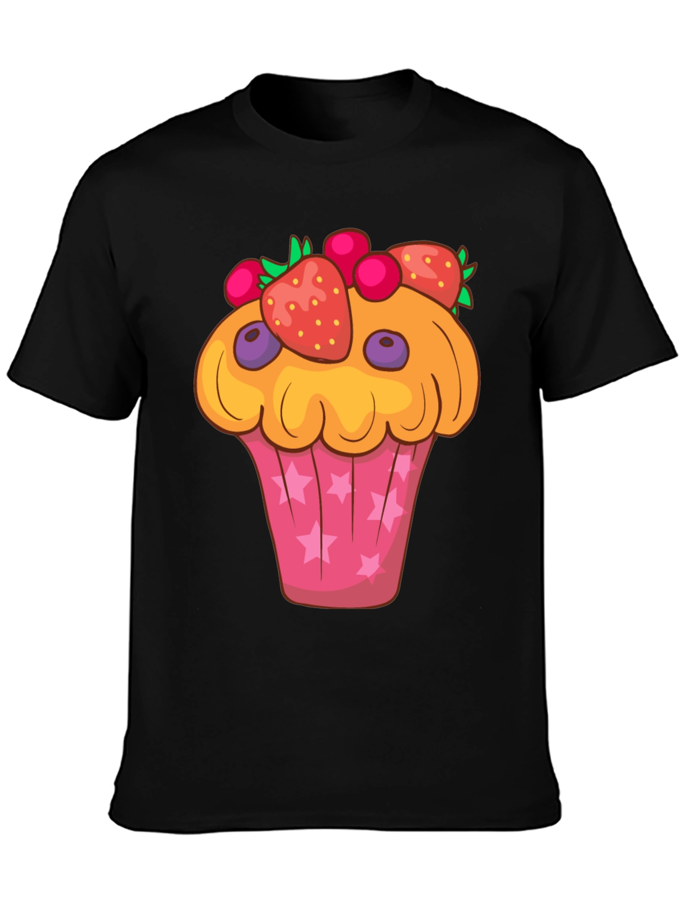 Cute Cupcake Graphic Tee - Fun Food T-Shirt