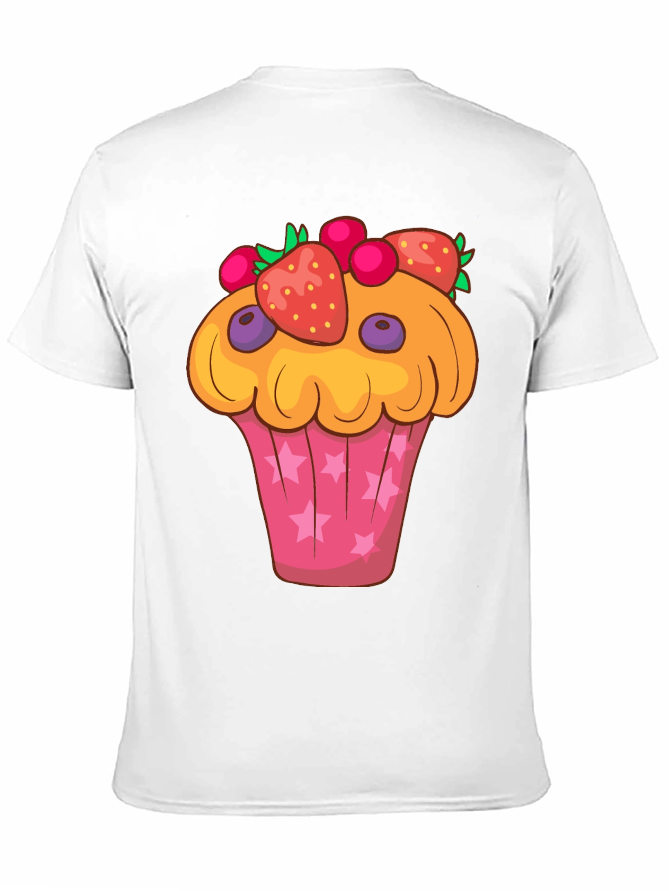 Cute Cupcake Graphic Tee - Fun Food T-Shirt