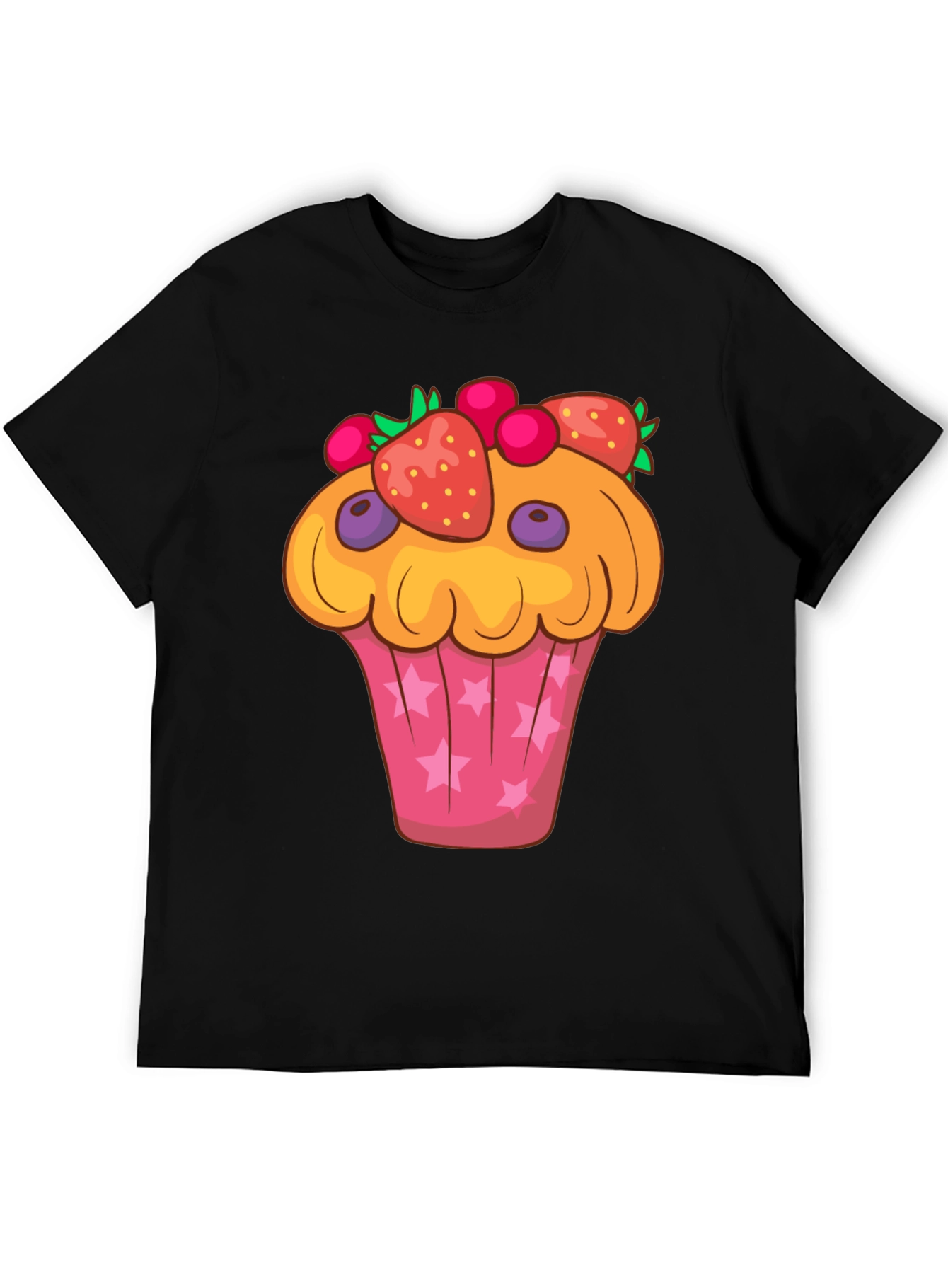 Cute Cupcake Graphic Tee - Fun Food T-Shirt