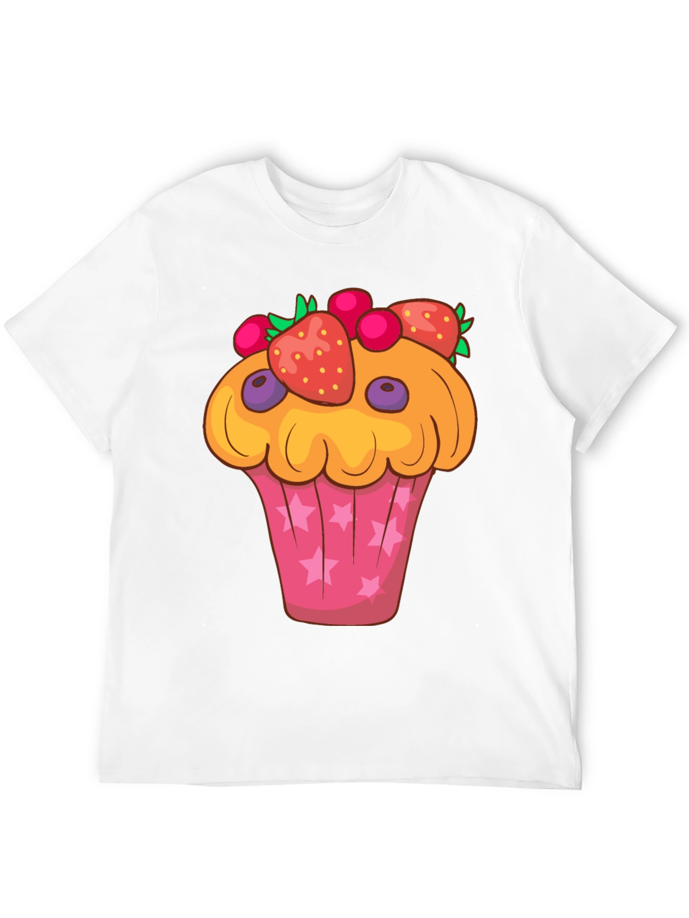 Cute Cupcake Graphic Tee - Fun Food T-Shirt